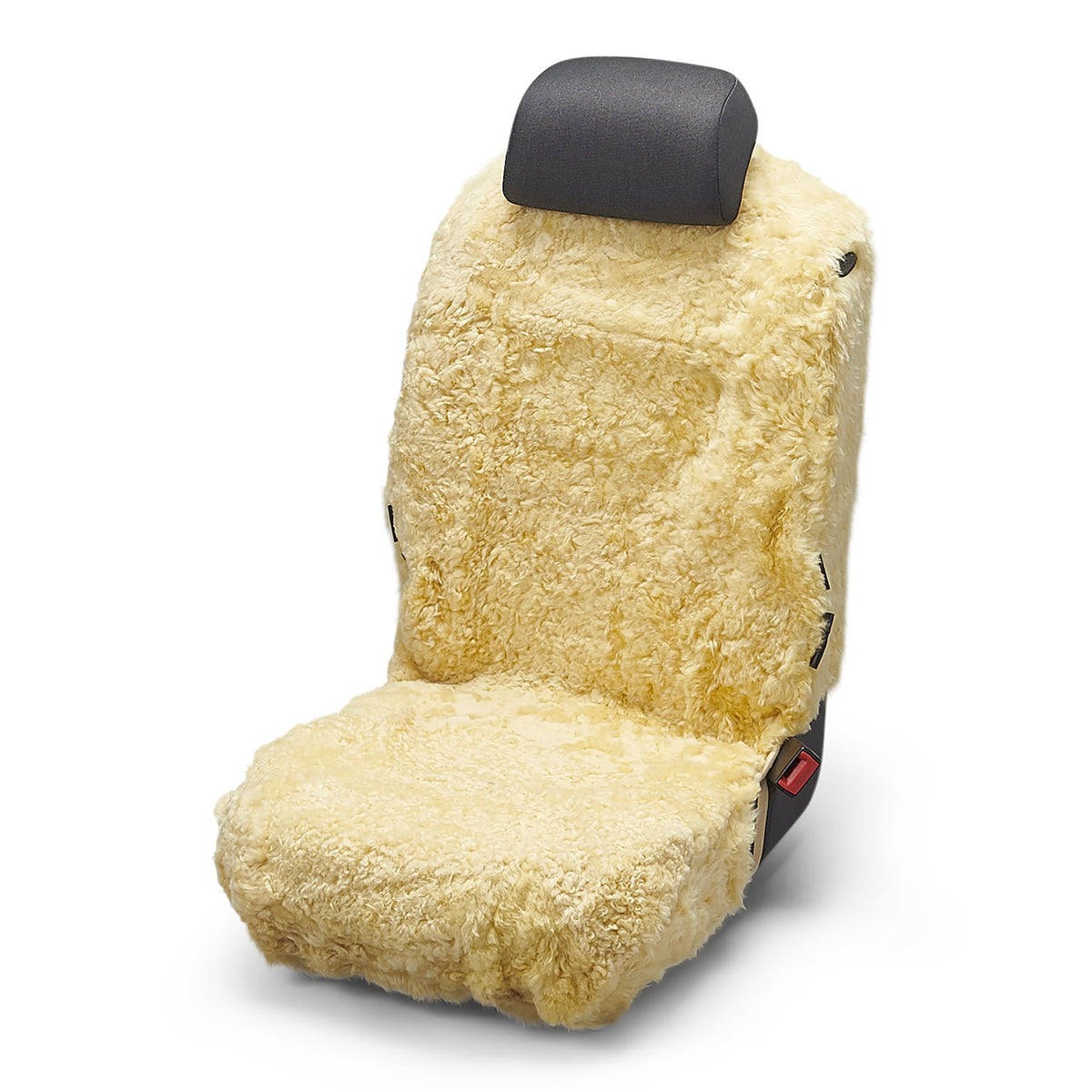 Neuenschwander Autositzbezug Lammfell beige Vorderseite