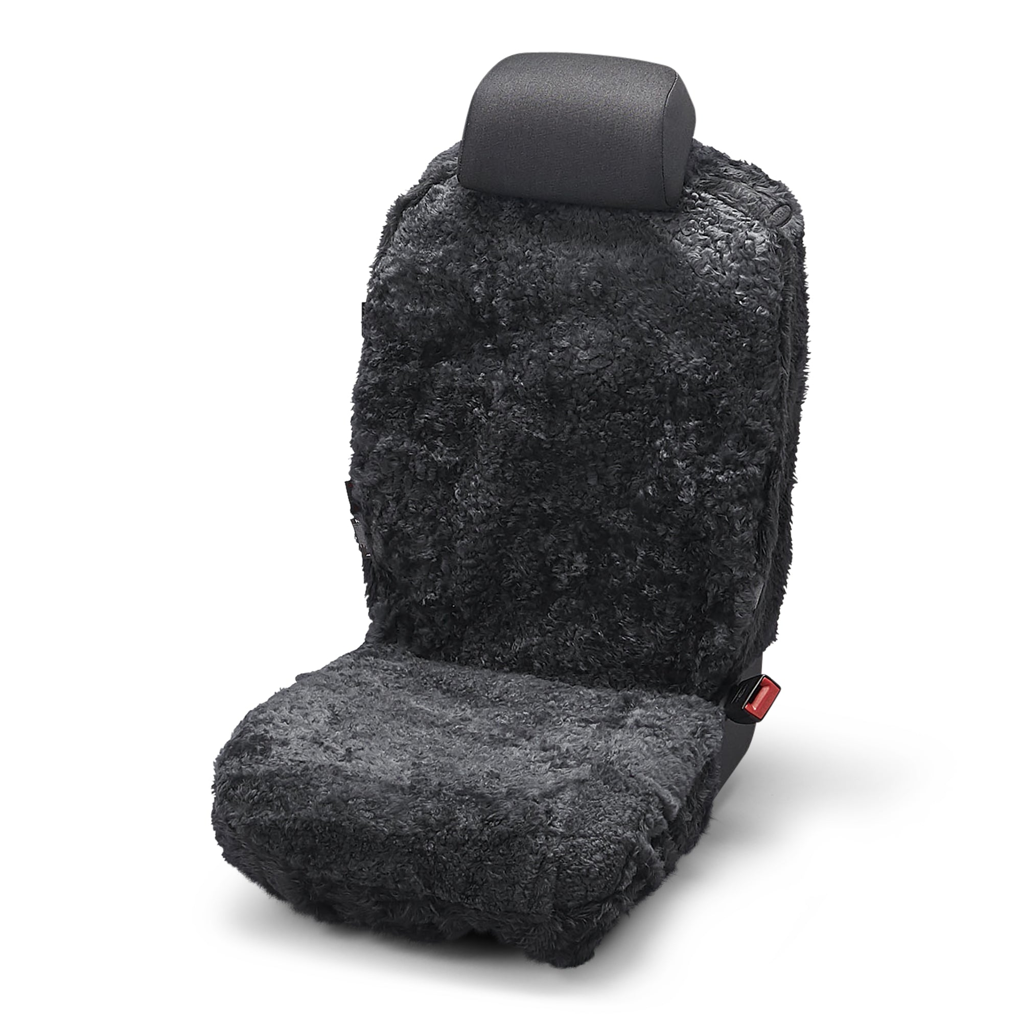 Neuenschwander Autositzbezug Lammfell grau Vorderseite
