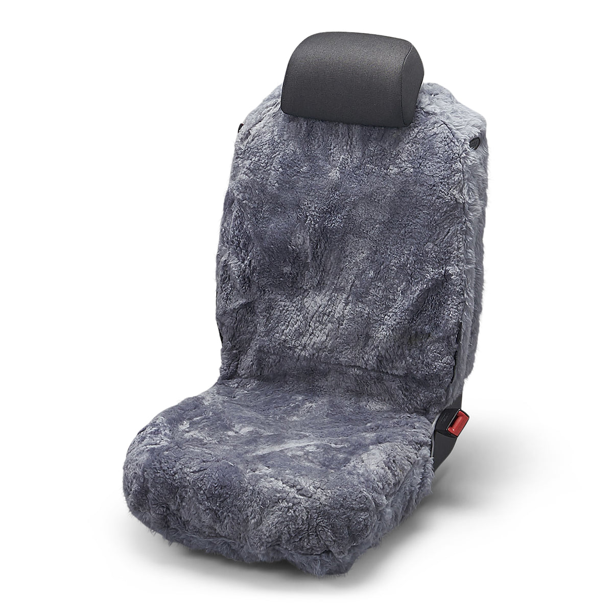 Neuenschwander Autositzbezug Lammfell grau Vorderseite
