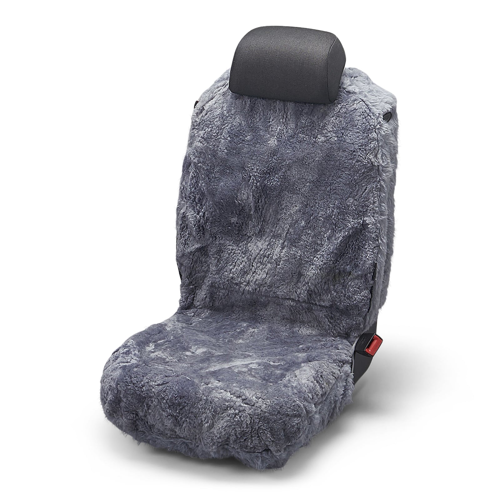 Neuenschwander Autositzbezug Lammfell grau Vorderseite