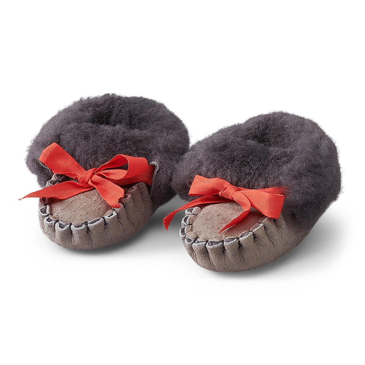 Neuenschwander Lammfell Babyfinken anthrazit grau Vorderansicht