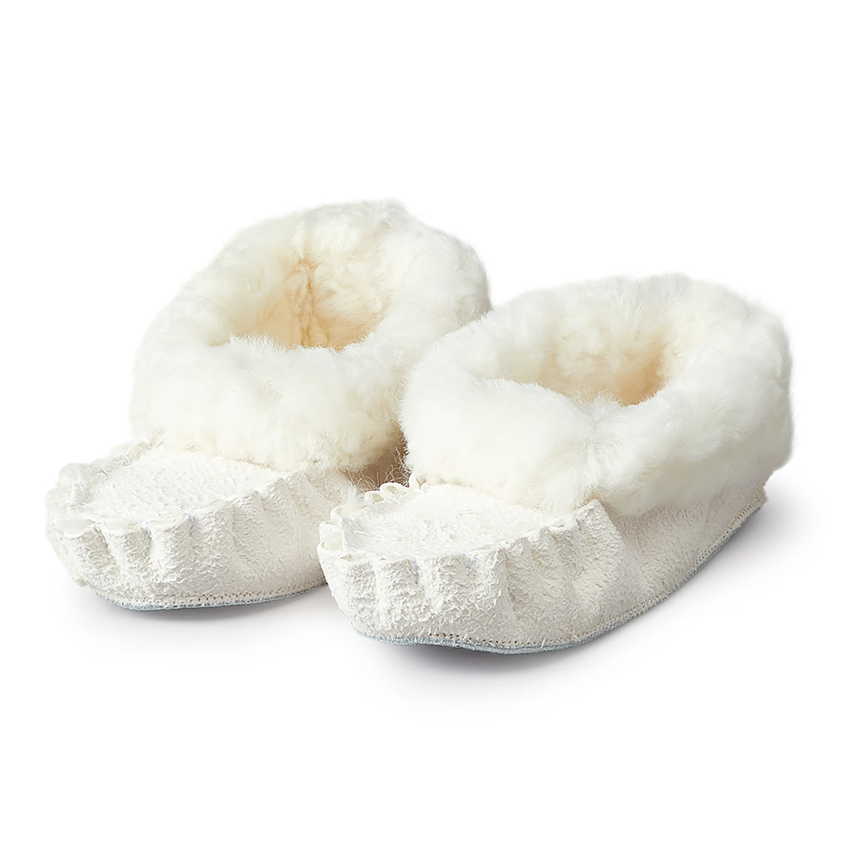 Neuenschwander Lammfell Kinderfinken weiss Vorderansicht