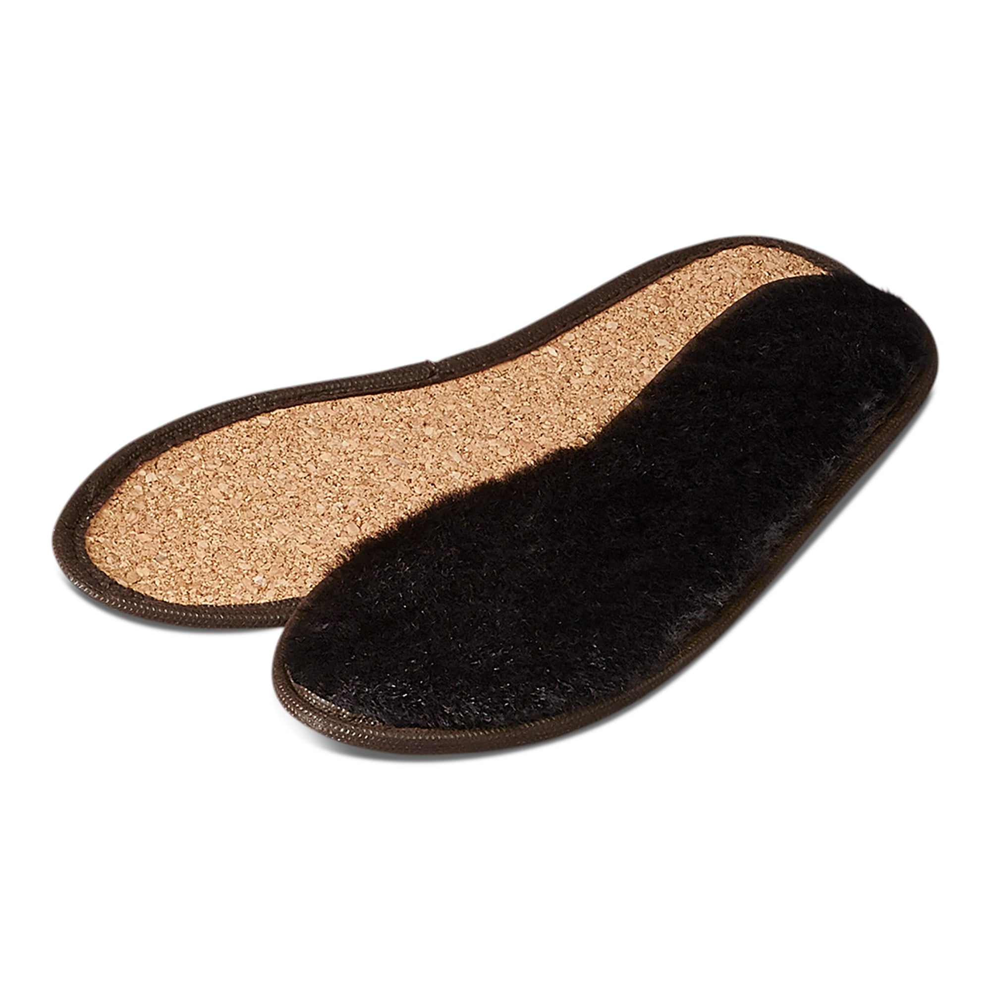 Neuenschwander Lammfell Sohle braun Vorderansicht