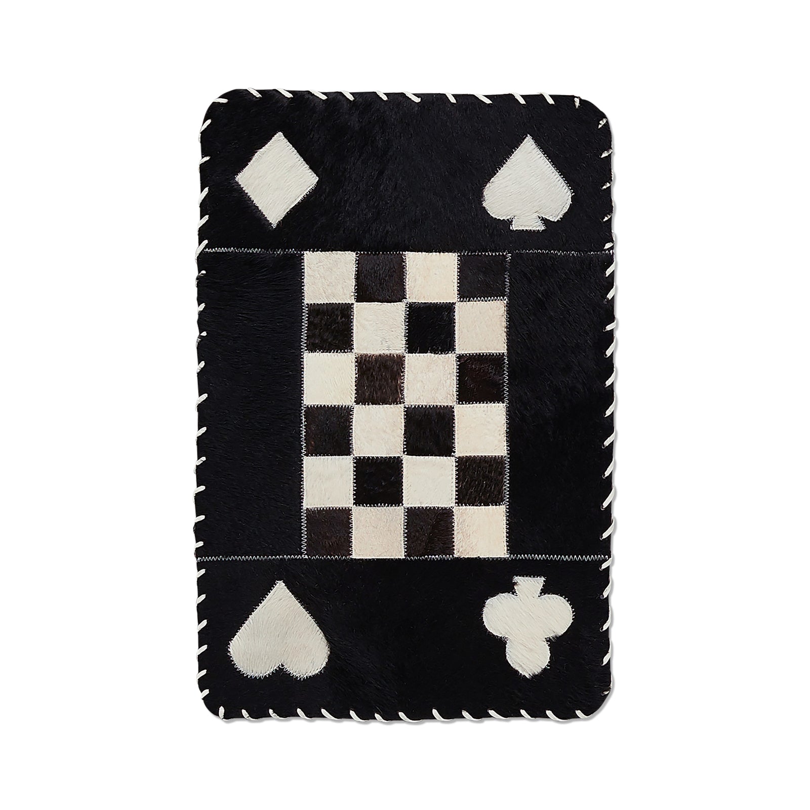 Neuenschwander Kuhfell Jassteppich braun weiss Vorderansicht