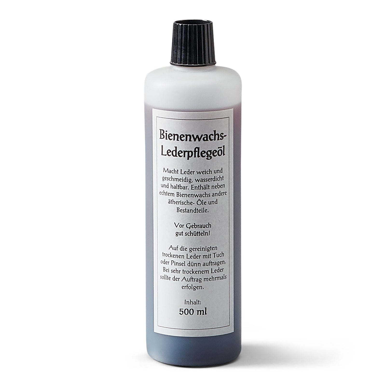 Neuenschwander Leder Pflegeöl Bienenwachs Bienenwachs-Lederpflegeöl schwarz Vorderansicht