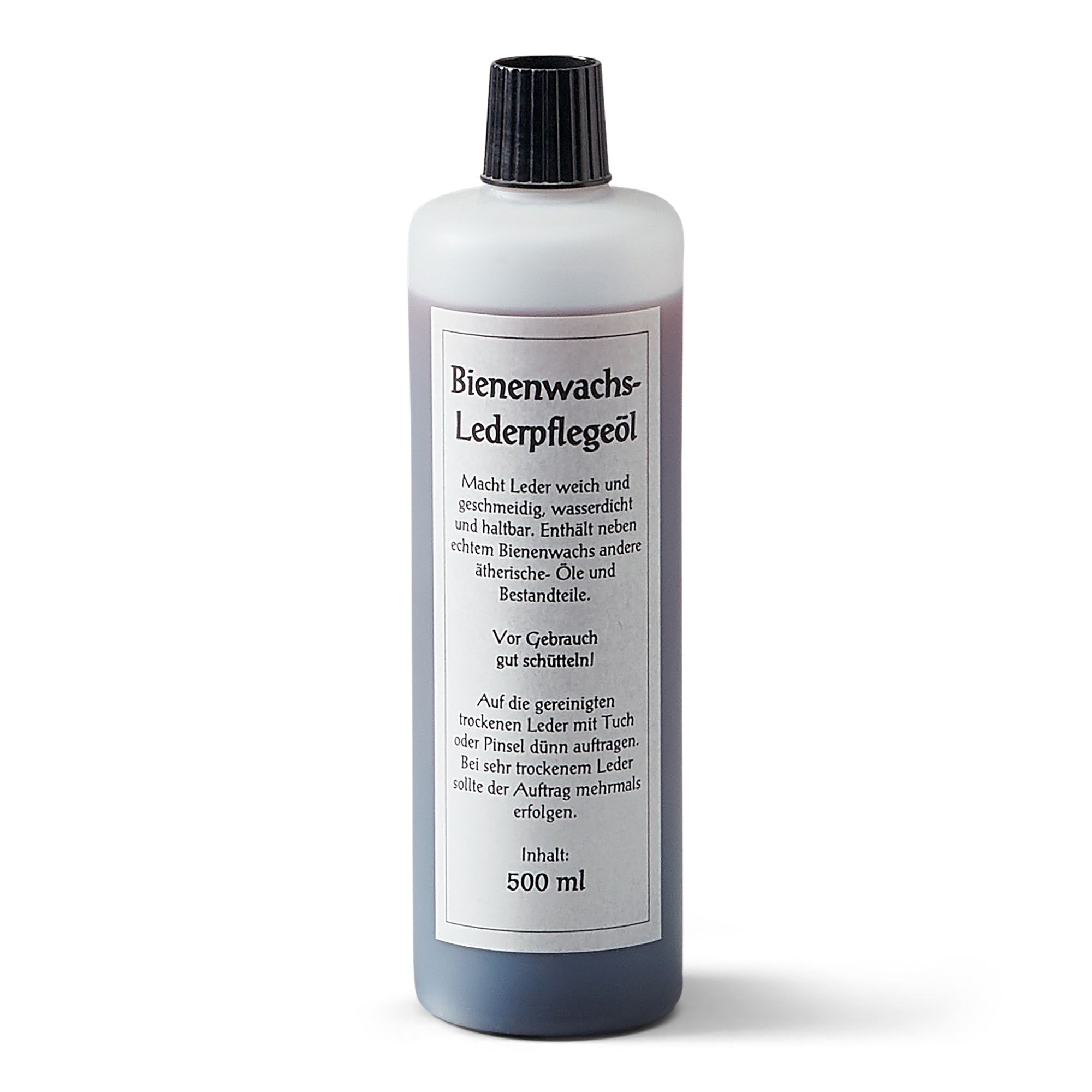 Neuenschwander Leder Pflegeöl Bienenwachs Bienenwachs-Lederpflegeöl schwarz Vorderansicht