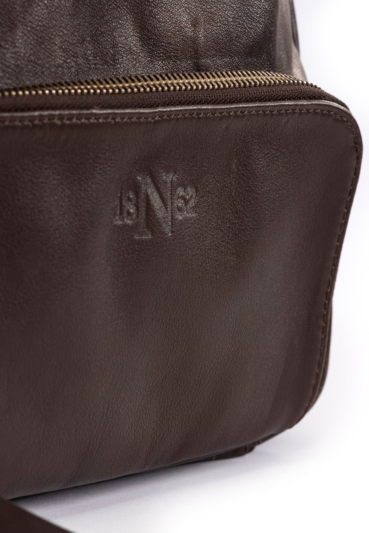 Leather travel bag Friday, brown