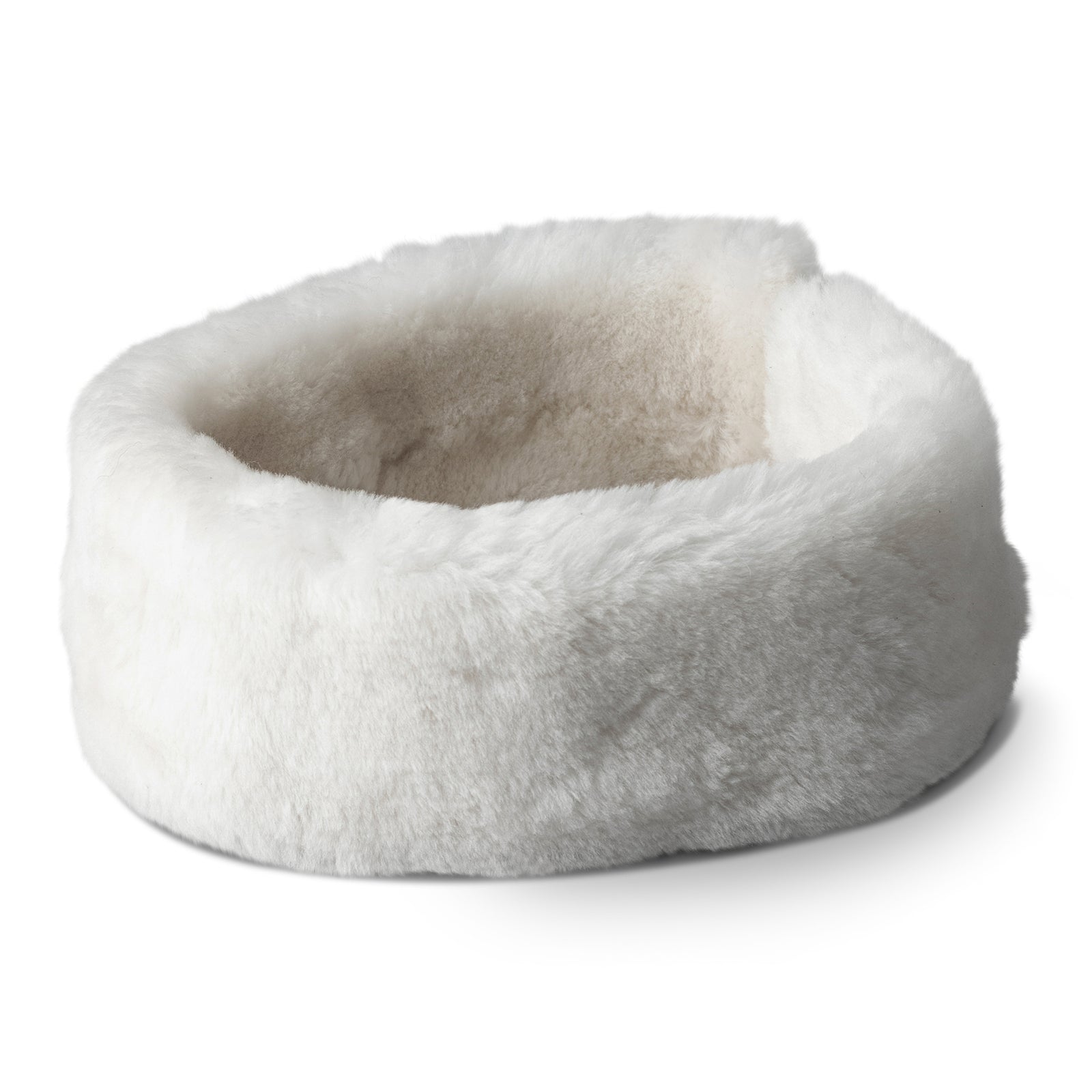 Neuenschwander Lammfell Stirnband beige, Ganzansicht