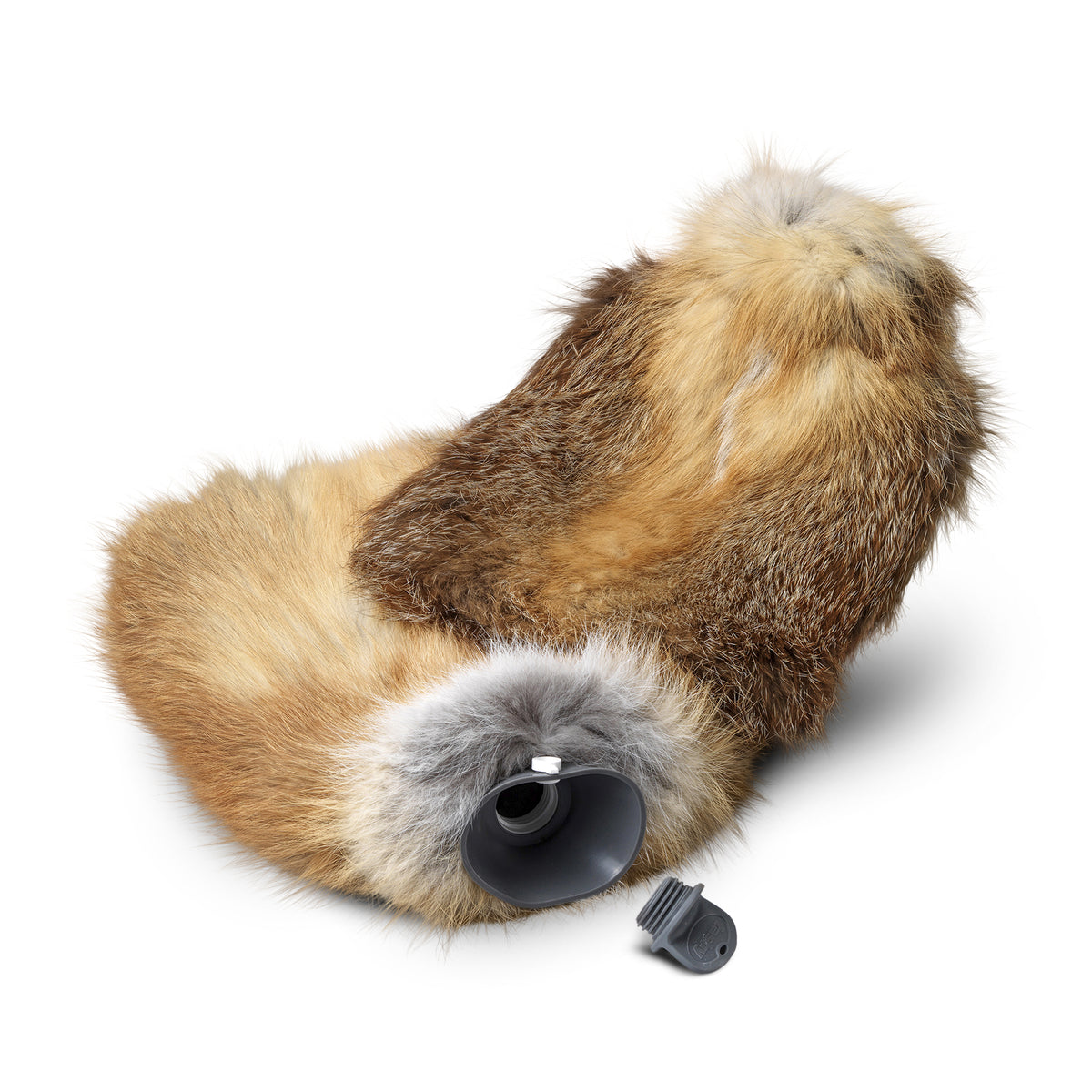 Neuenschwander Bettflasche Schweizer Fuchsfell, braun meliert