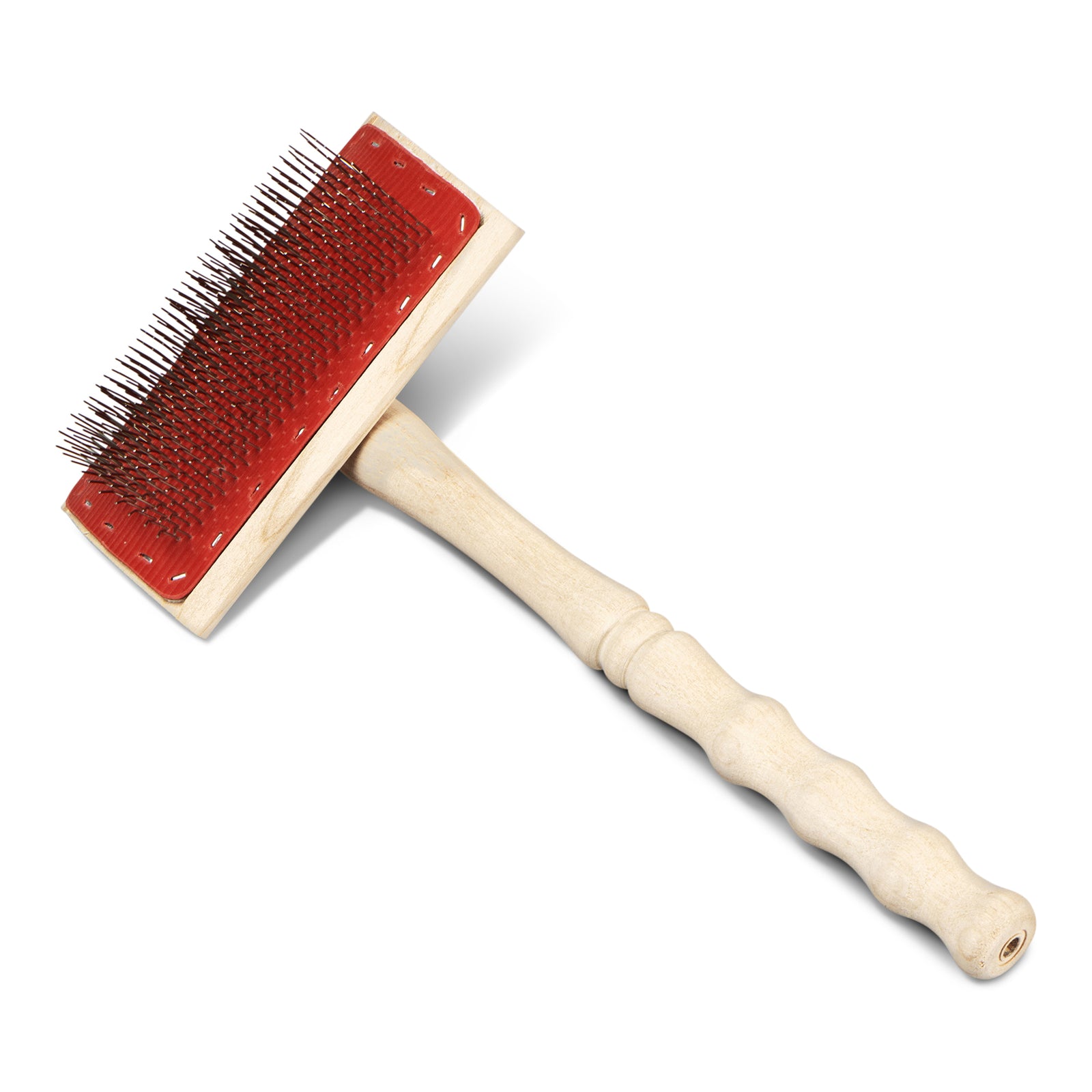 Neuenschwander Lammfell Fell Bürste holz Vorderansicht