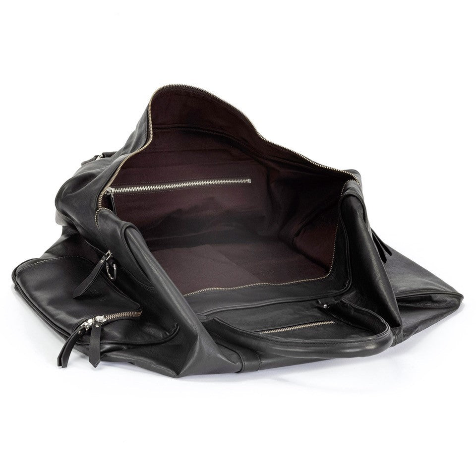 Lederreisetasche Friday, Schwarz