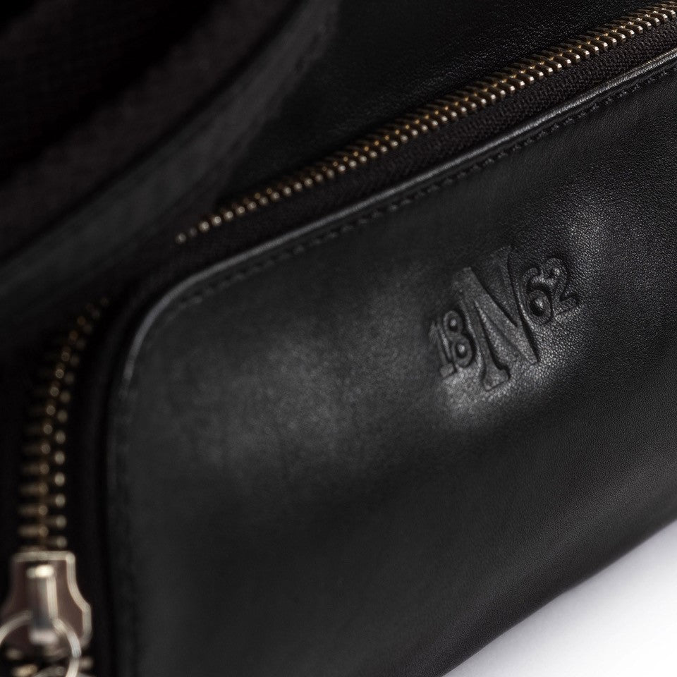 Lederreisetasche Friday, Schwarz