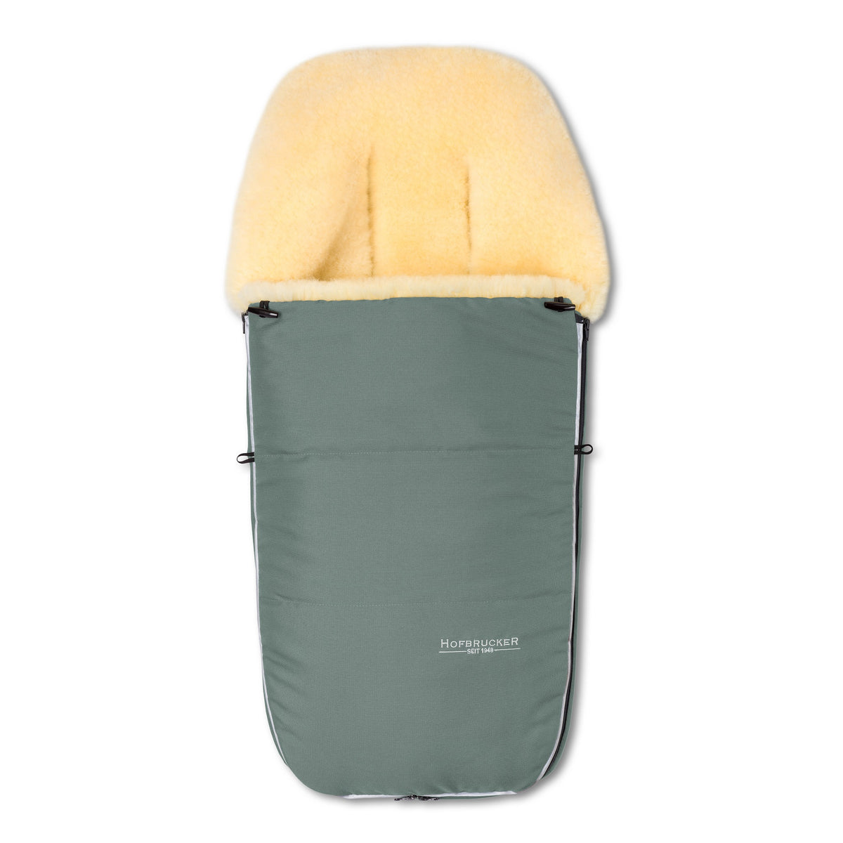 Neuenschwander Lammfell Fusssack Polaris lindgrün