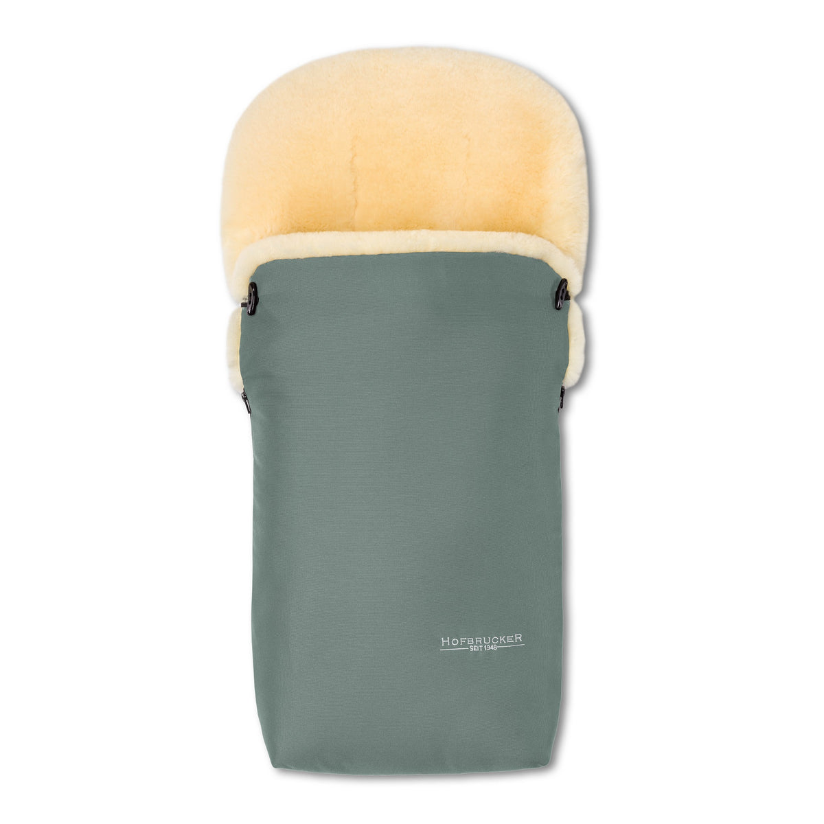 Neuenschwander Lammfell Fusssack Putzi lindgrün
