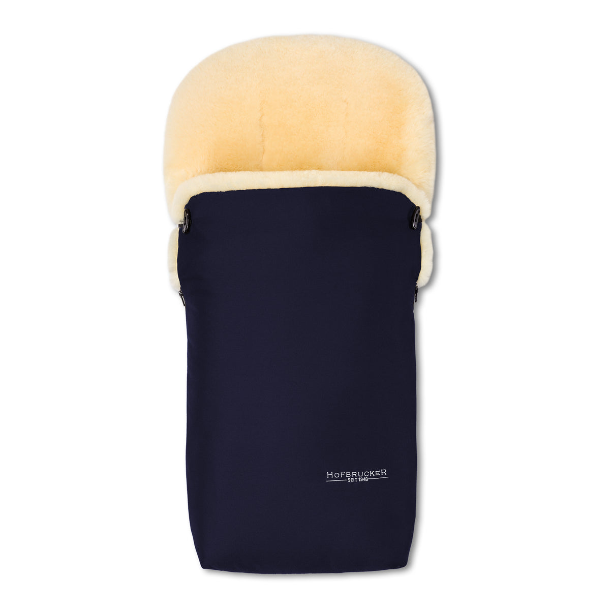 Neuenschwander Lammfell Fusssack Putzi navy blue dunkelblau