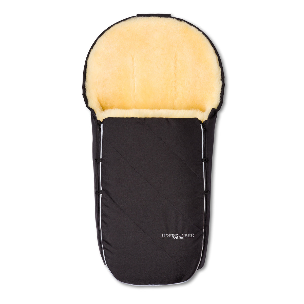 Neuenschwander Lammfell Fusssack Toni schwarz
