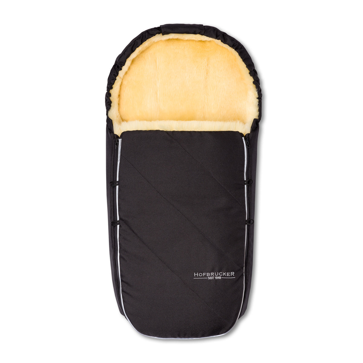 Neuenschwander Lammfell Fusssack Toni schwarz