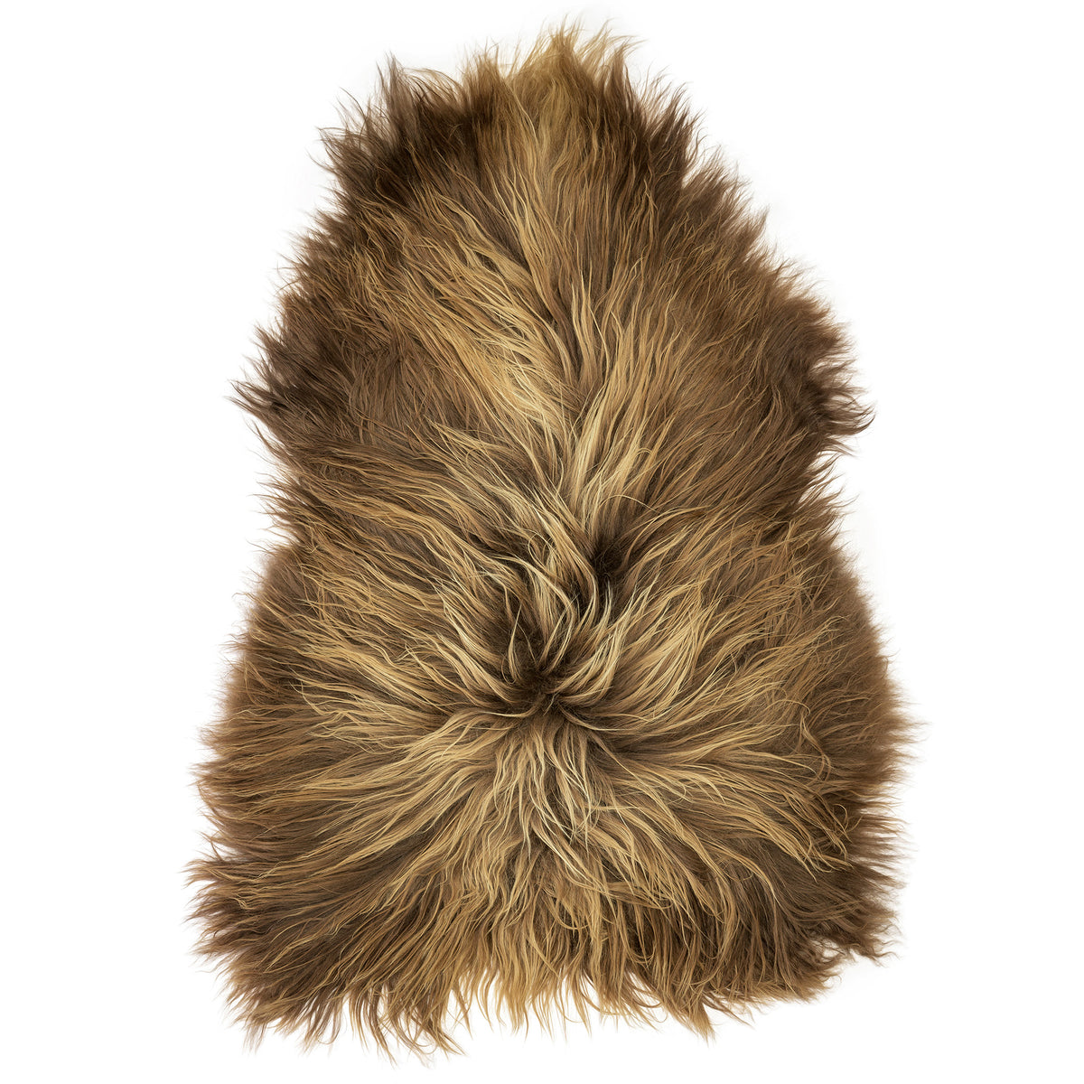 neuenschwander sheepskin island longhair natural brown brown with light tips
