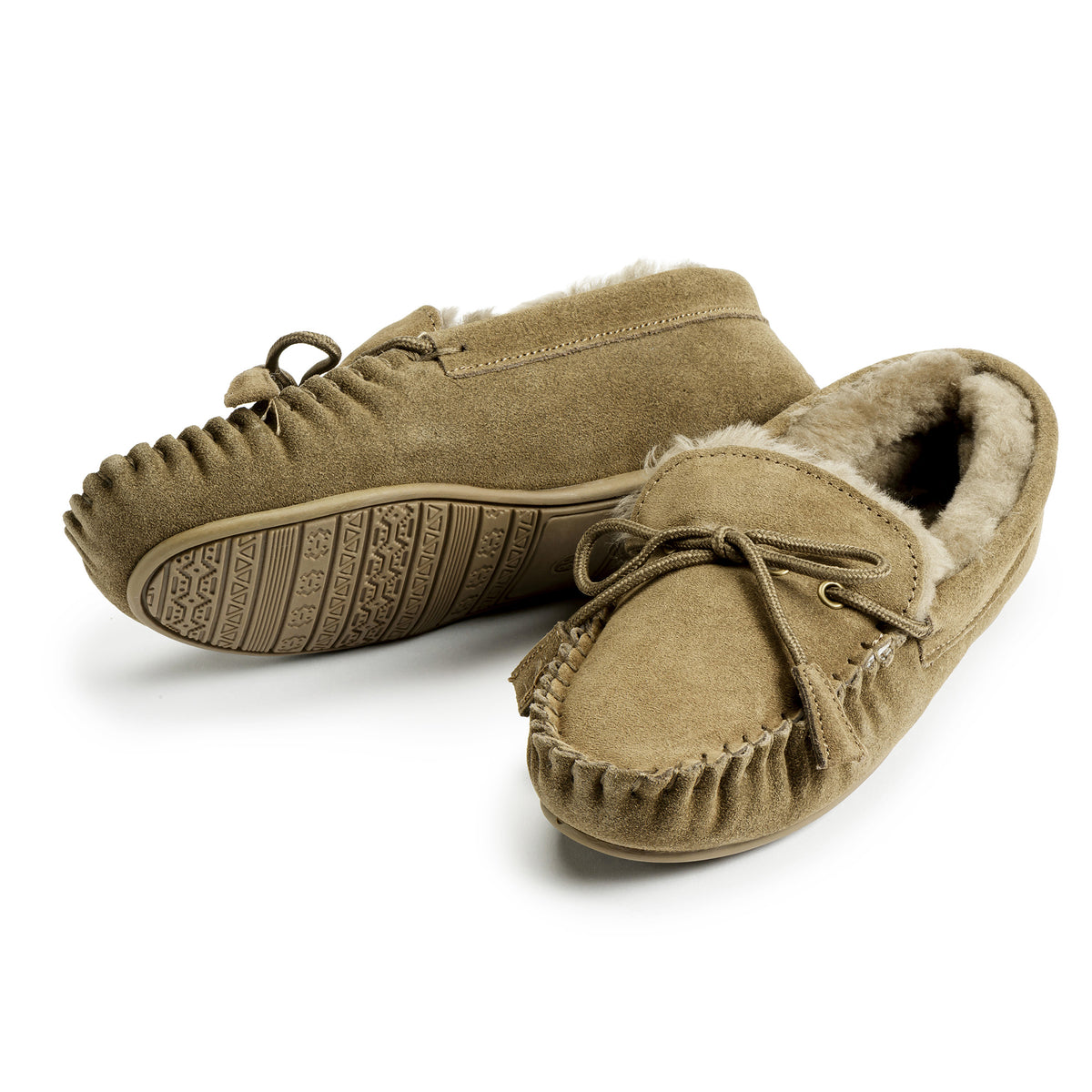 Lammfellschuhe «Malaga» mit Gummisohle leicht