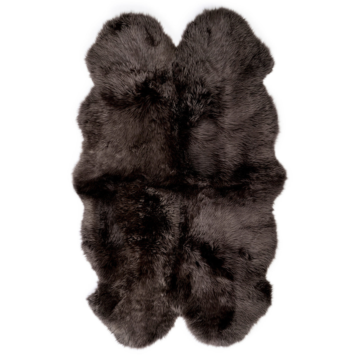 neuenschwander lammfell quarto 4 Felle lammfellteppich dunkelbraun