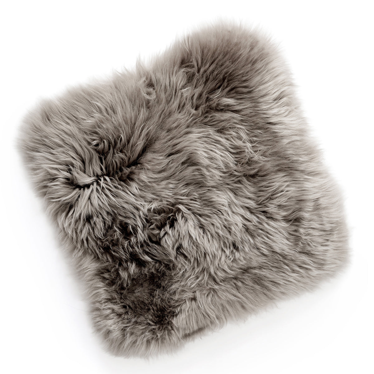 Neuenschwander Lammfell Sitzkissen abgefüttert mushroom viereckig 40 x 40 cm