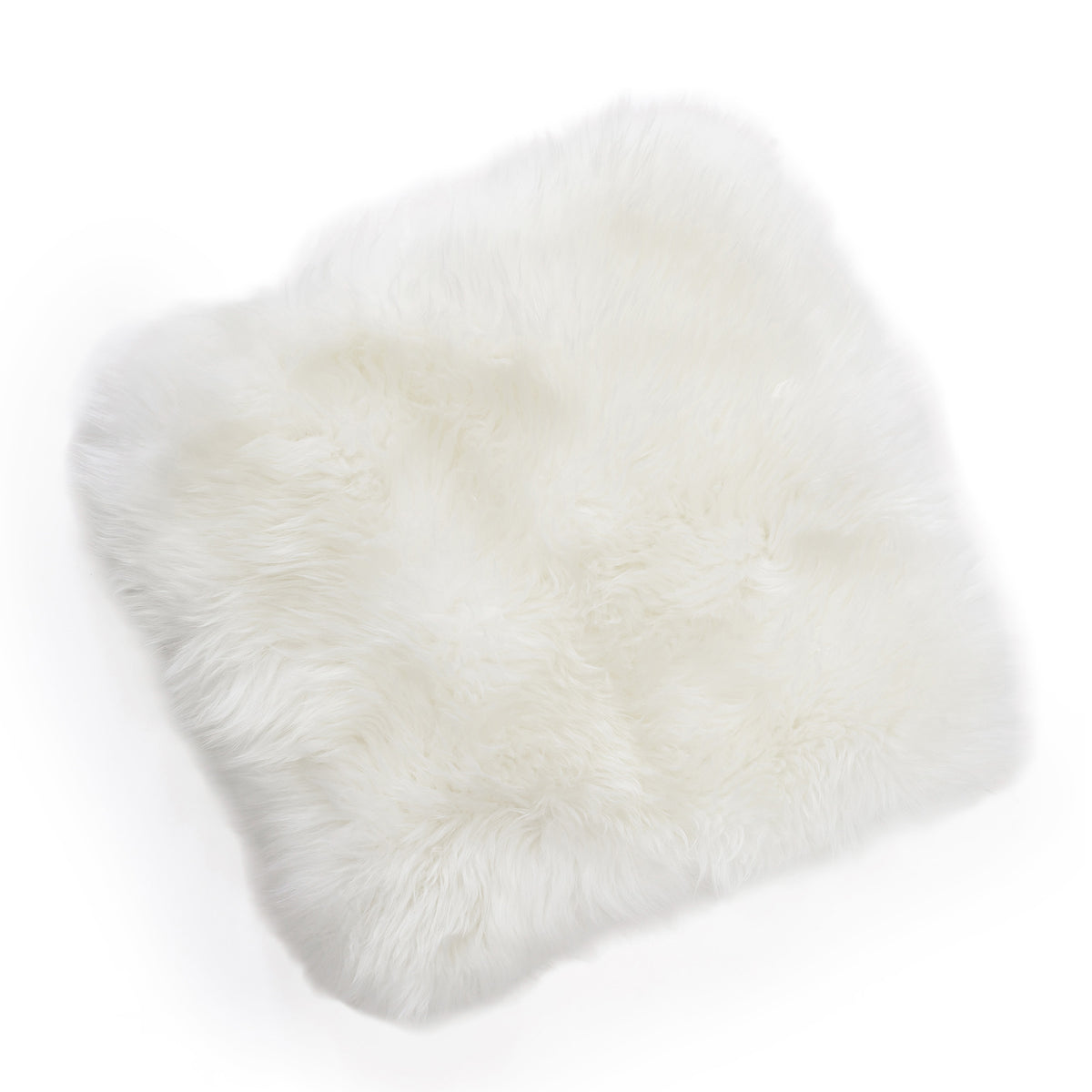 Neuenschwander Lammfell Sitzkissen abgefüttert weiss viereckig 40 x 40 cm
