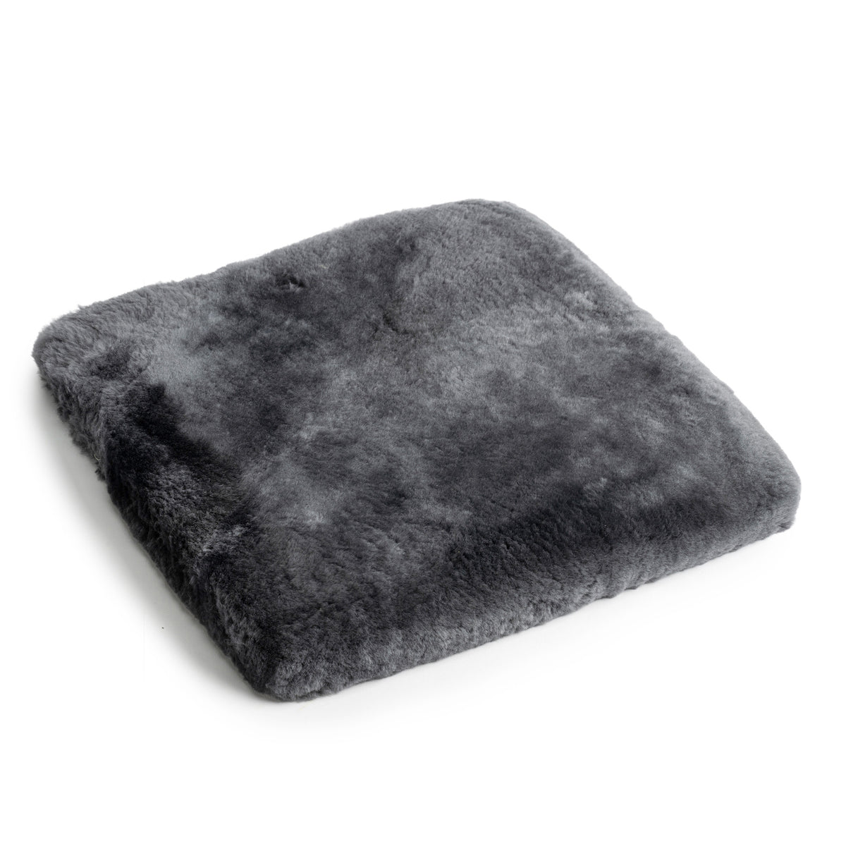 neuenschwander lammfell sitzkissen mit schaumstoff abgefüttert 38x38 anthrazit
