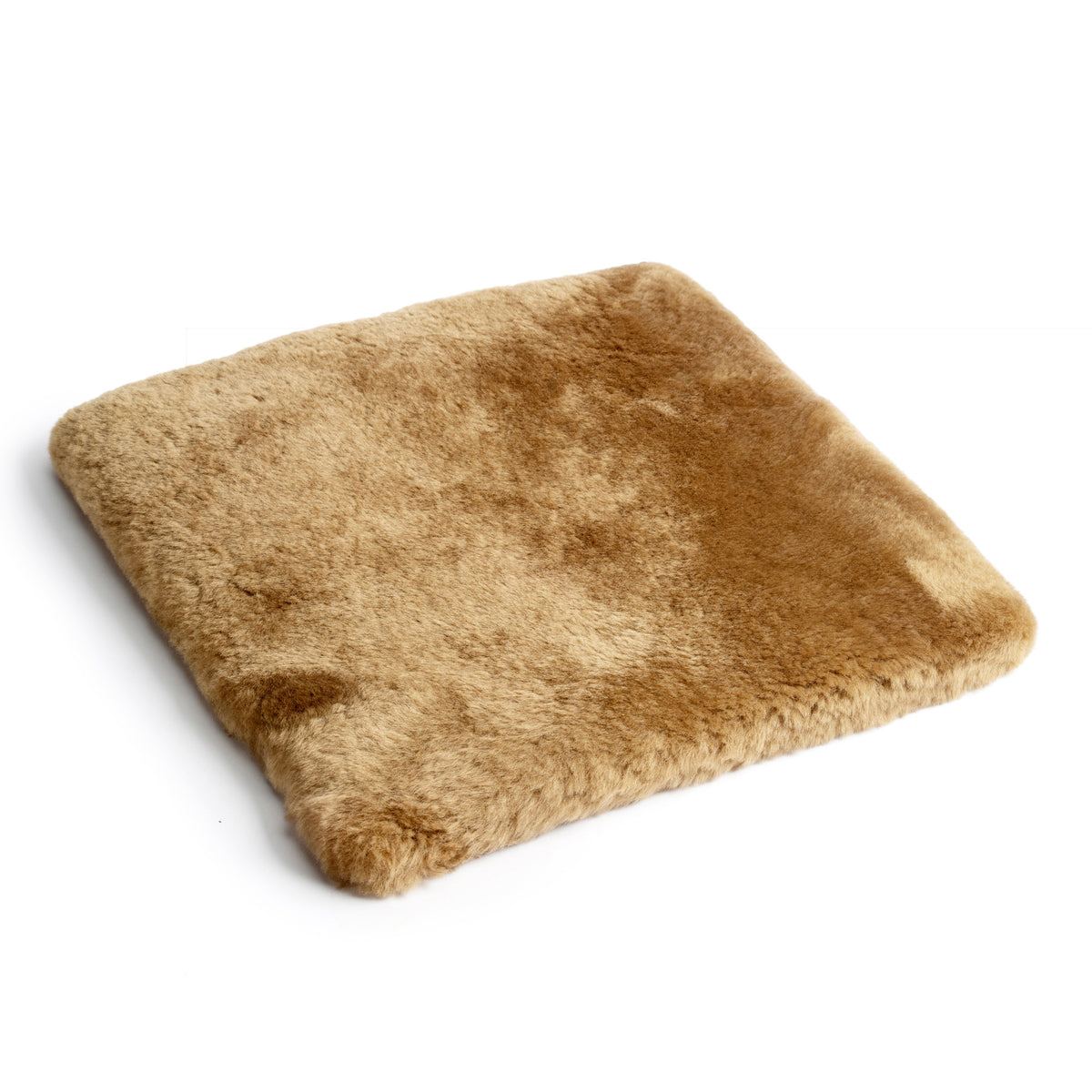 neuenschwander lammfell sitzkissen mit schaumstoff abgefüttert 38x38 camel caramel