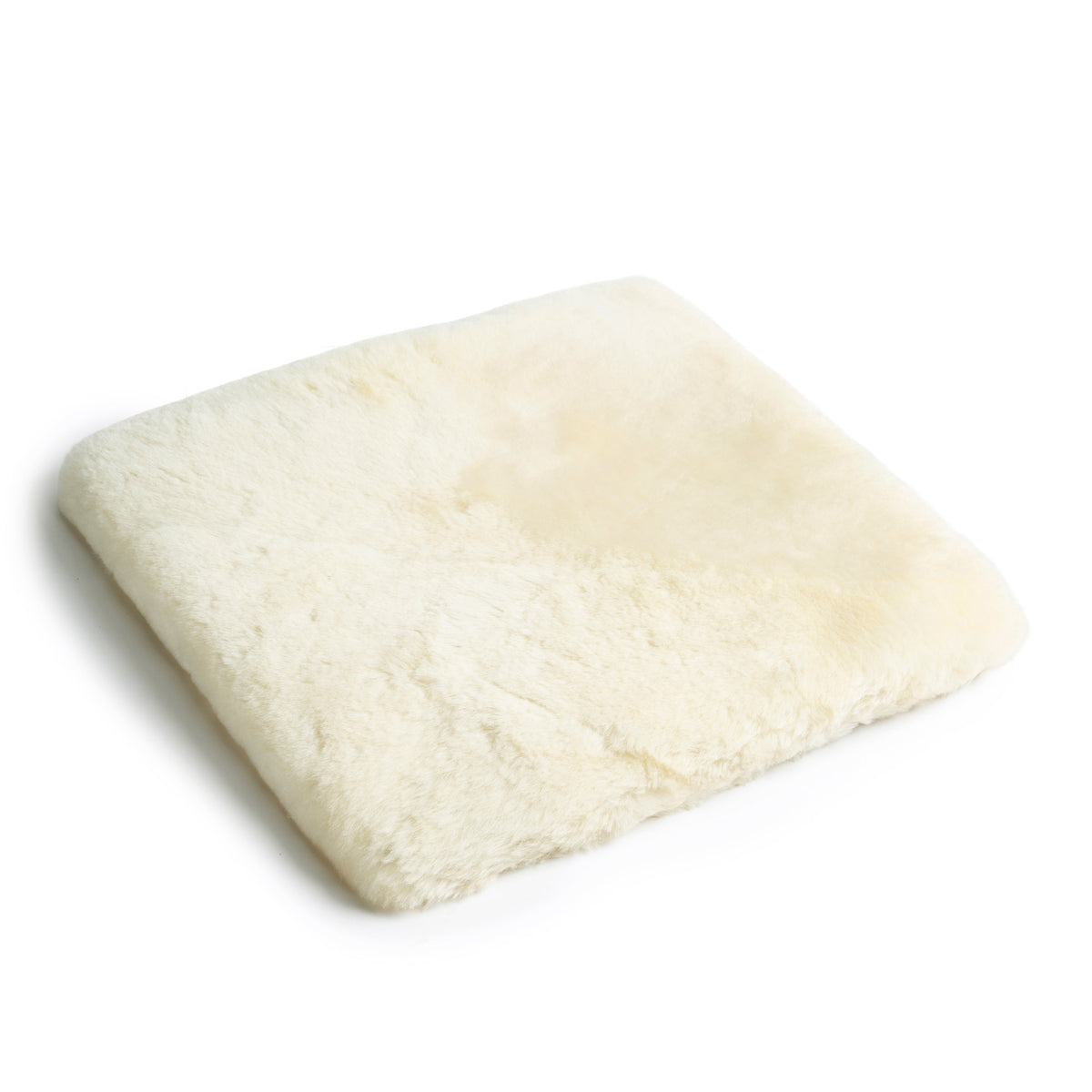 neuenschwander lammfell sitzkissen mit schaumstoff abgefüttert 38x38 beige