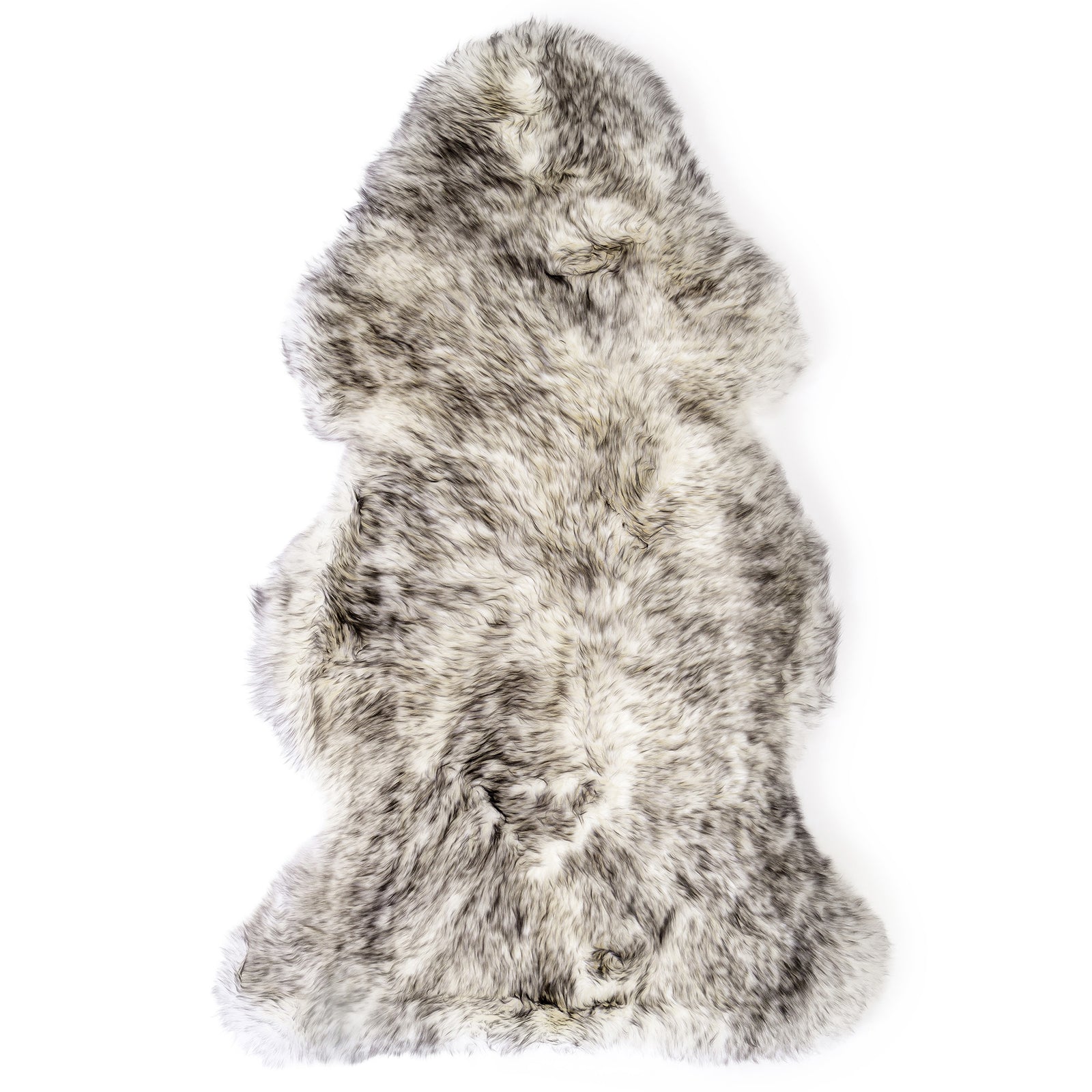 neuenschwander schaffell tricolore weiss schwarz meliert