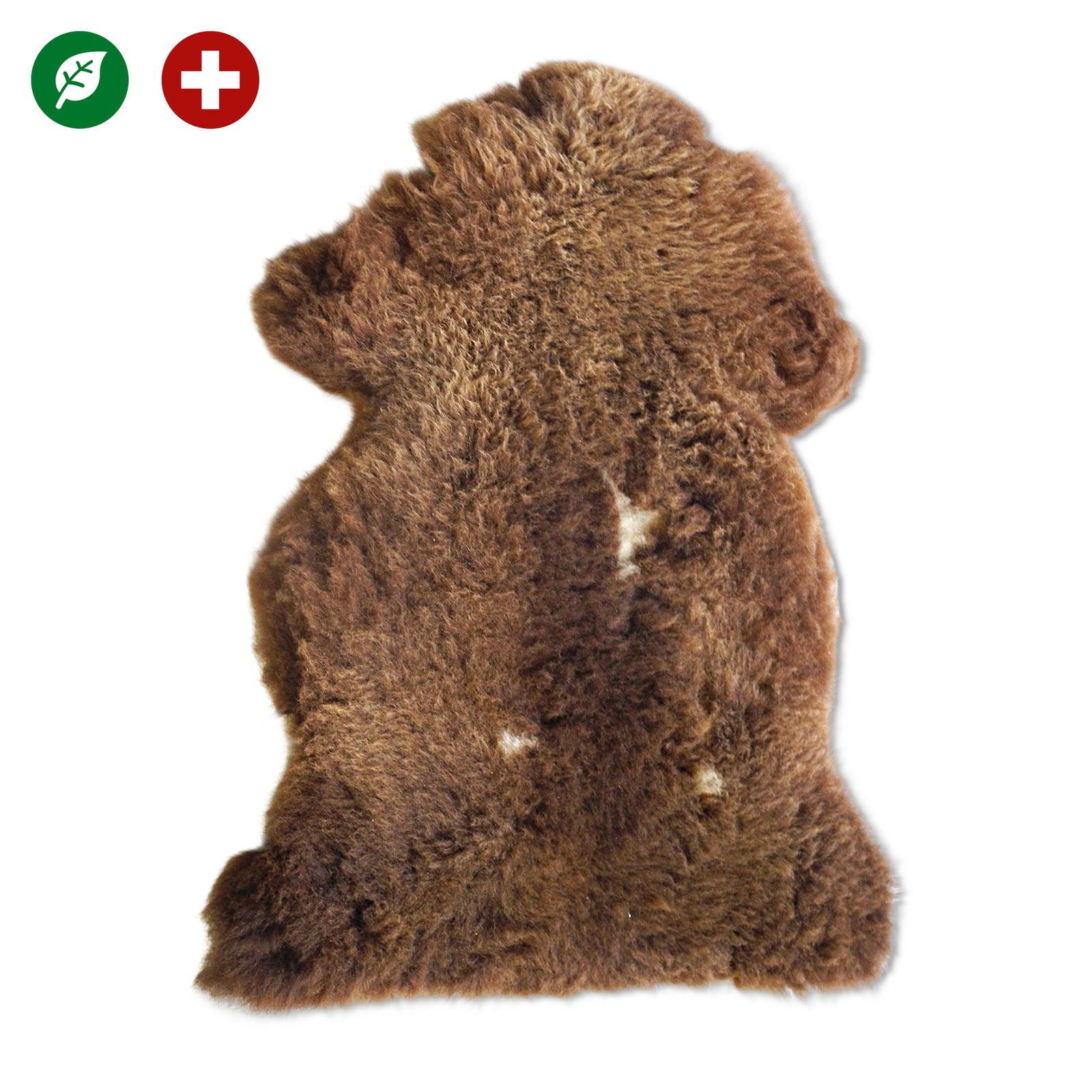 neuenschwander schaffell schweiz unikat naturbraun braun gefleckt