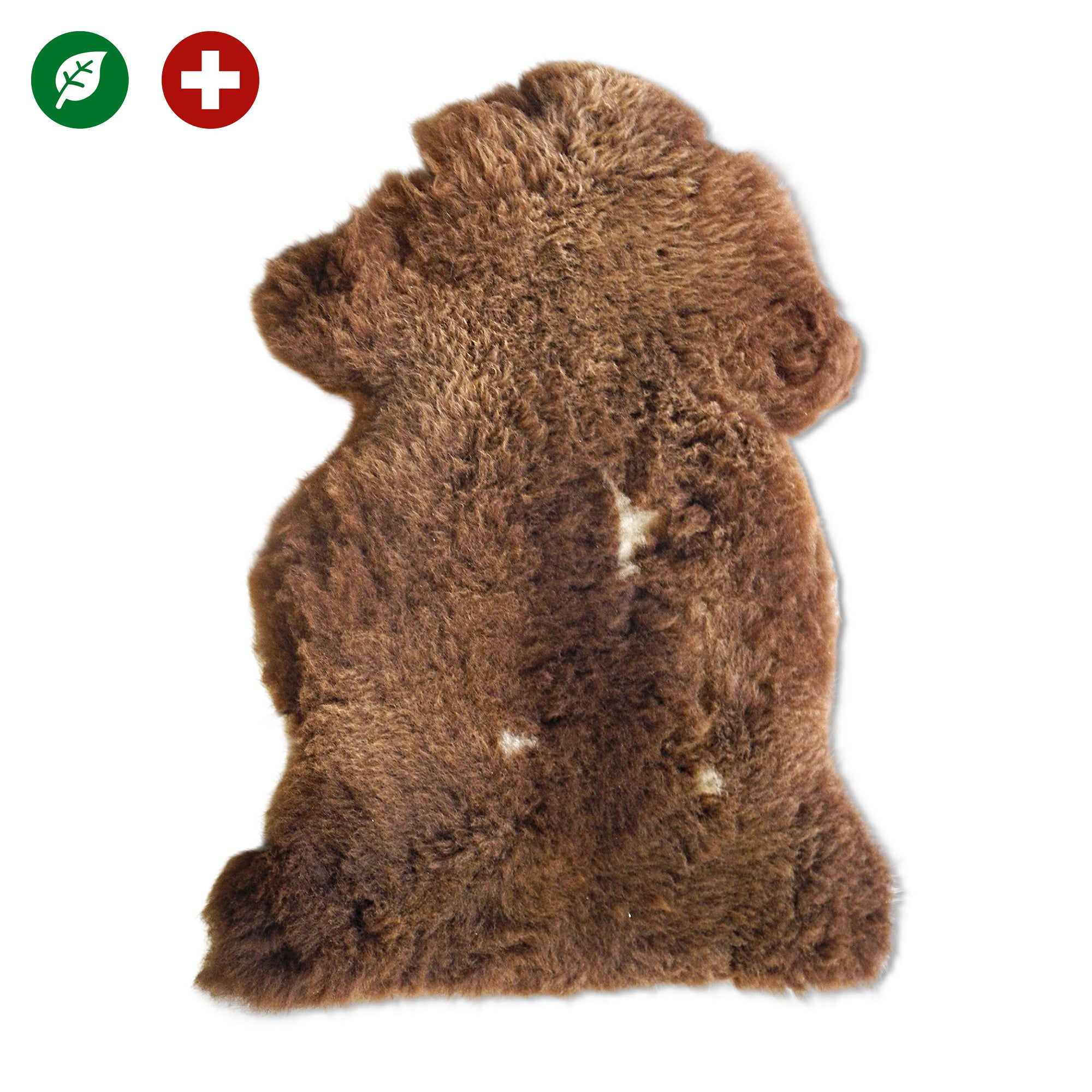 neuenschwander schaffell schweiz unikat naturbraun braun gefleckt