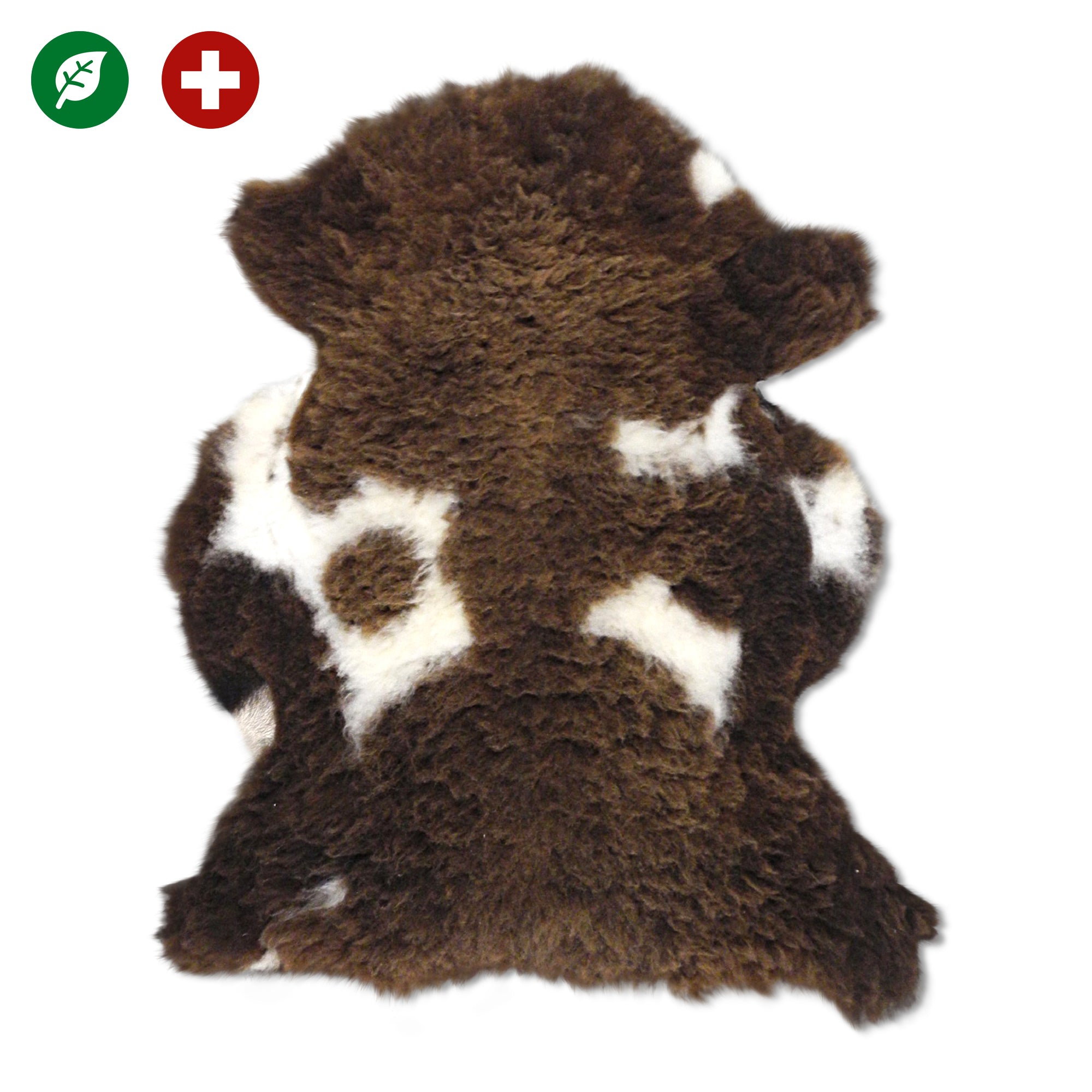 neuenschwander schaffell schweiz unikat naturbraun braun gefleckt