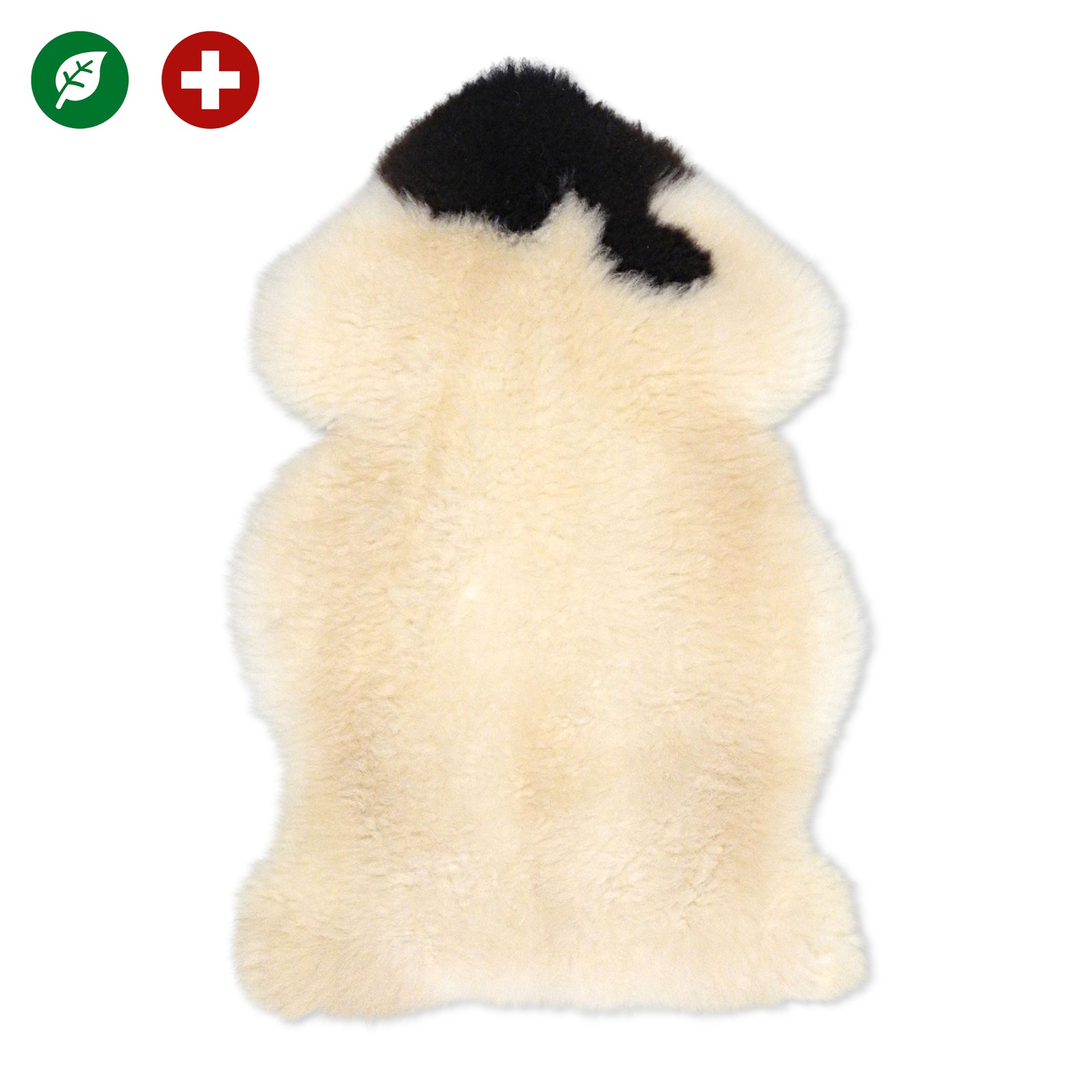 neuenschwander schaffell schweiz unikat naturbraun weiss gefleckt