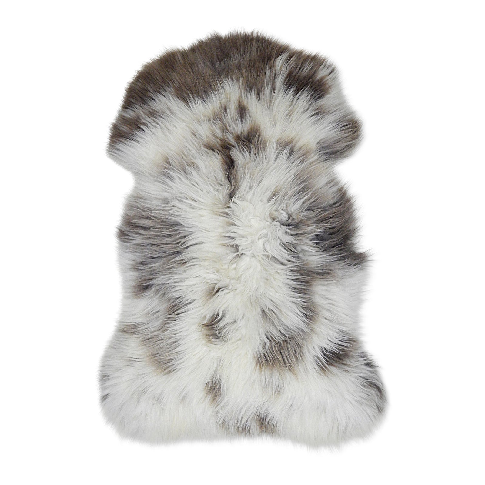 neuenschwander schaffell island langhaar unikat gescheckt naturbraun