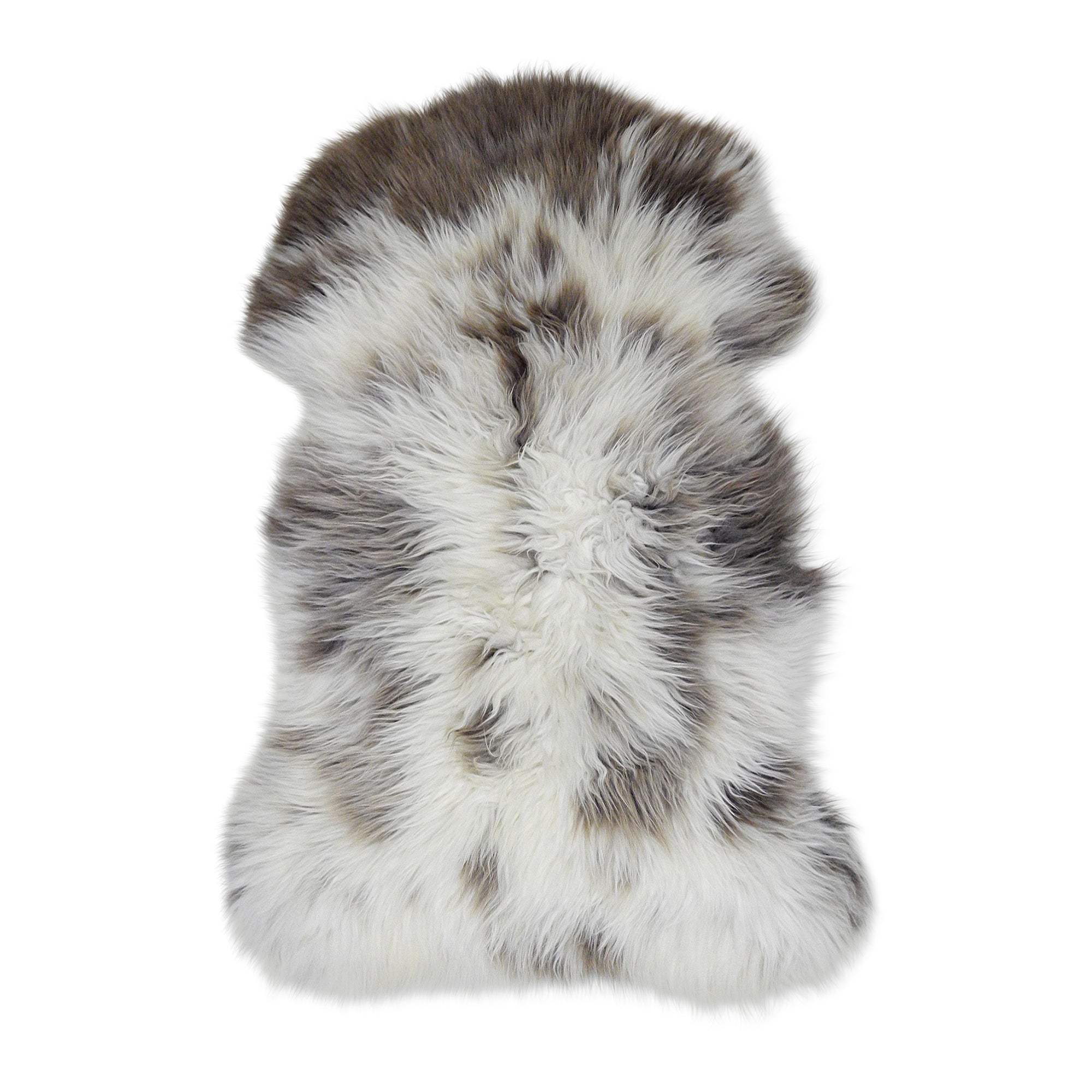 neuenschwander schaffell island langhaar unikat gescheckt naturbraun