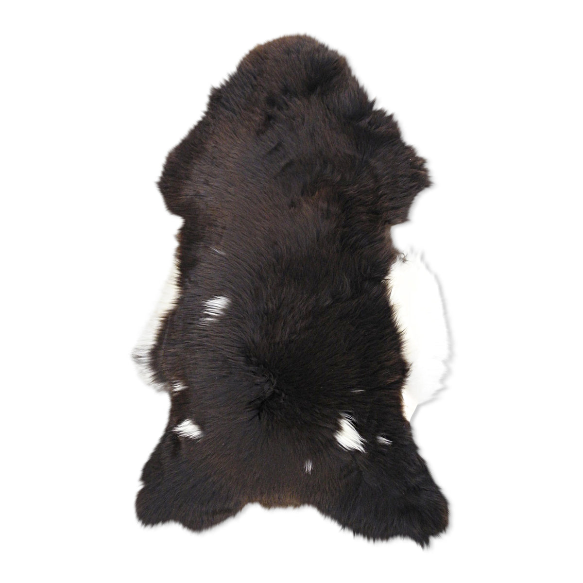 neuenschwander schaffell unikat naturbraun dunkelbraun weiss gefleckt