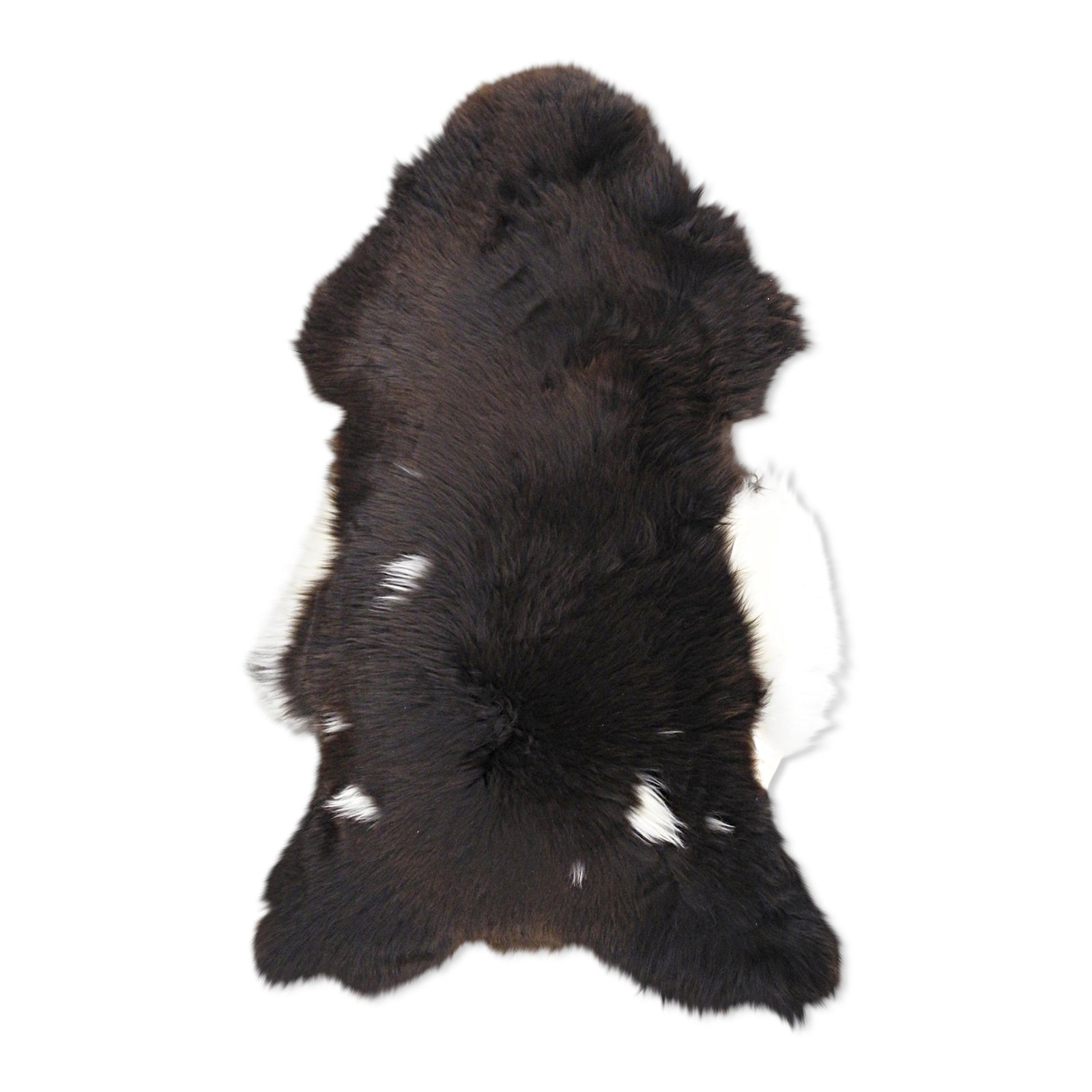 neuenschwander schaffell unikat naturbraun dunkelbraun weiss gefleckt