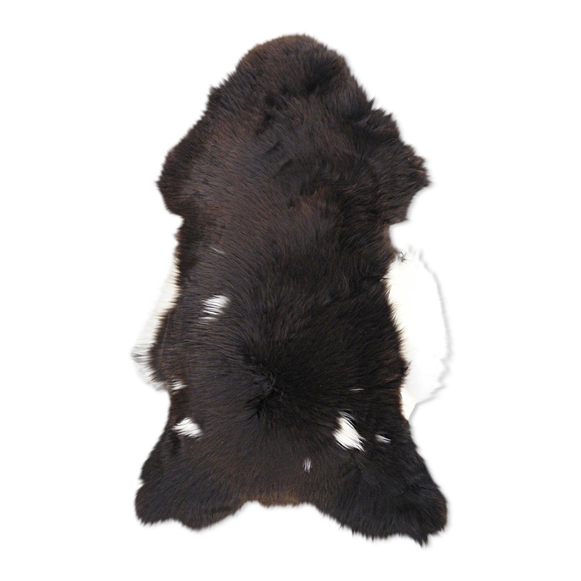 neuenschwander schaffell unikat naturbraun dunkelbraun weiss gefleckt