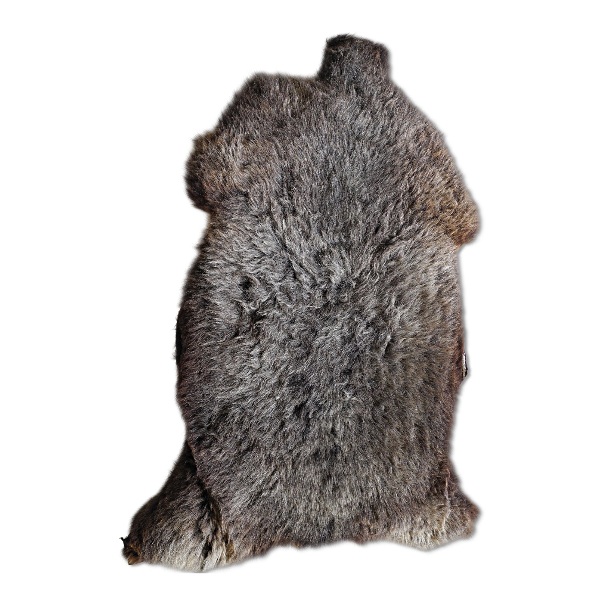 neuenschwander schaffell unikat naturbraun grau gescheckt