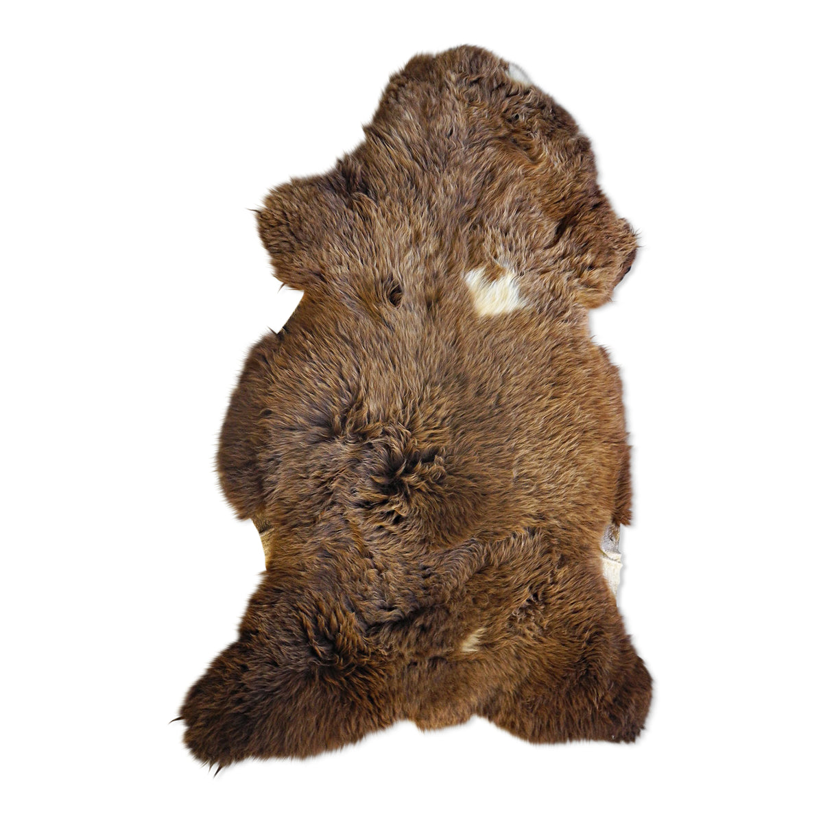 neuenschwander schaffell unikat naturbraun dunkelbraun gefleckt