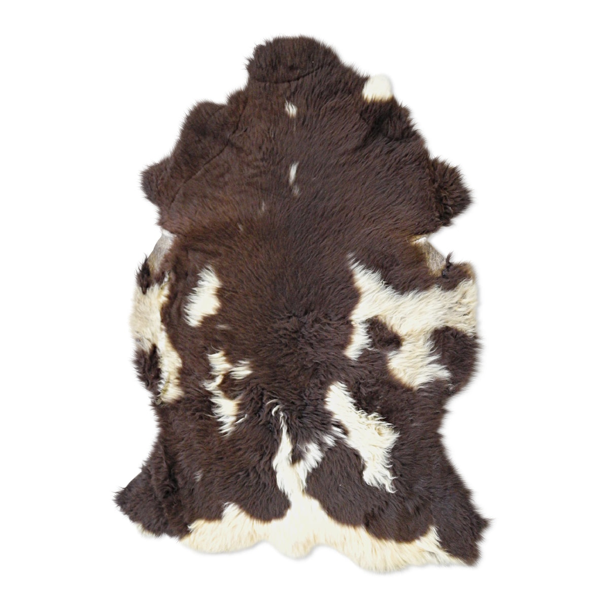 neuenschwander schaffell unikat naturbraun braun weiss gefleckt