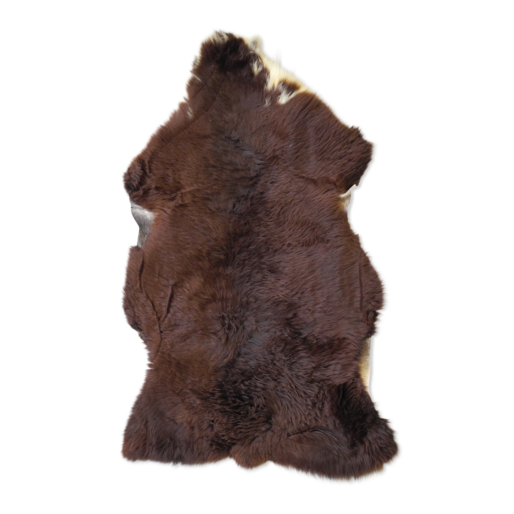 neuenschwander schaffell unikat naturbraun dunkelbraun gefleckt