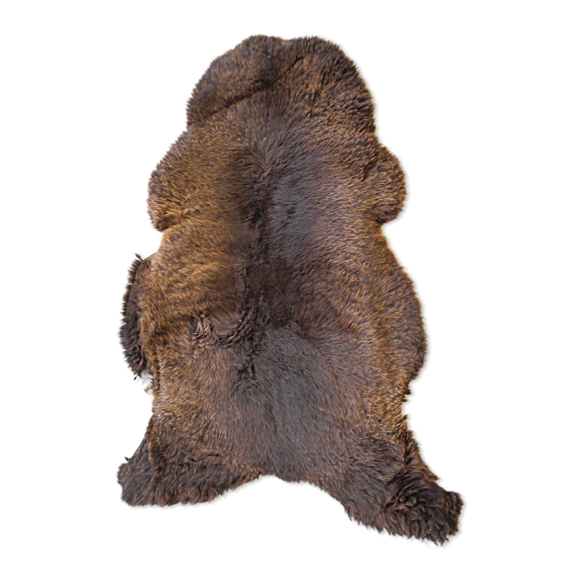 neuenschwander schaffell unikat naturbraun dunkelbraun meliert