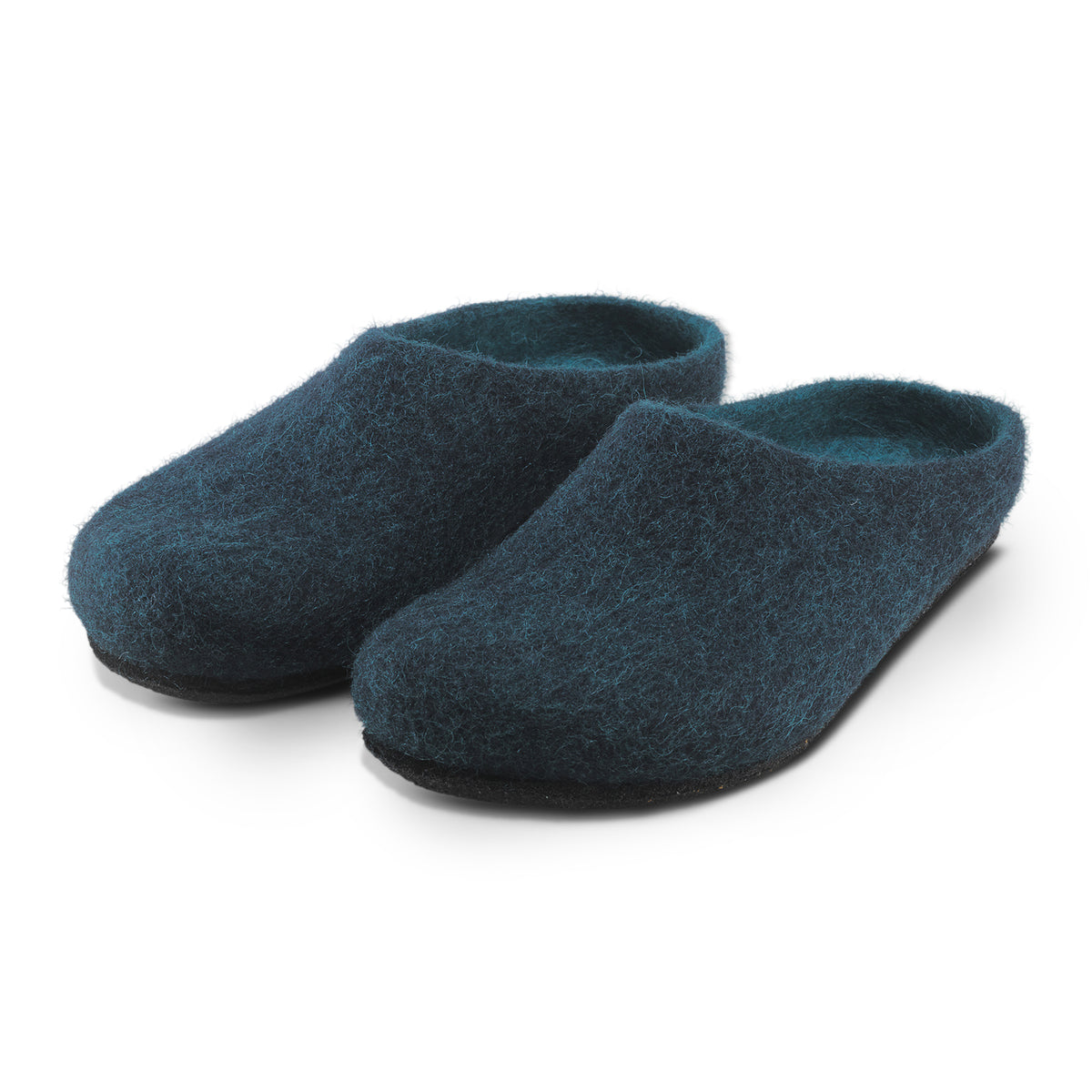 Neuenschwander Hausschuhe Merinowolle blau