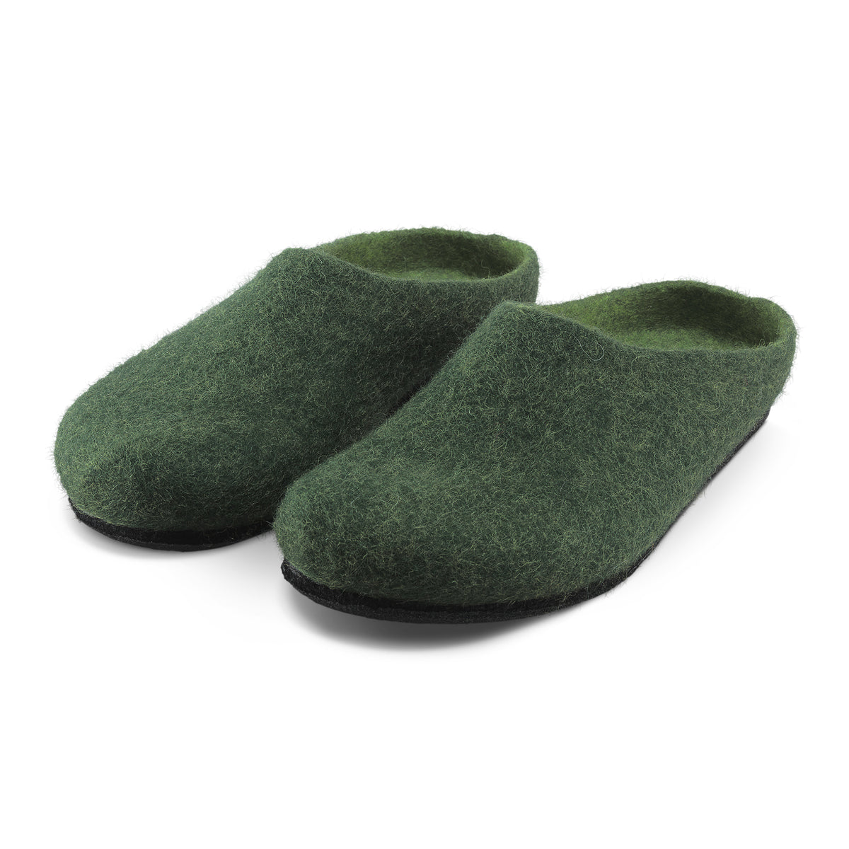 Neuenschwander Hausschuhe Merinowolle grün