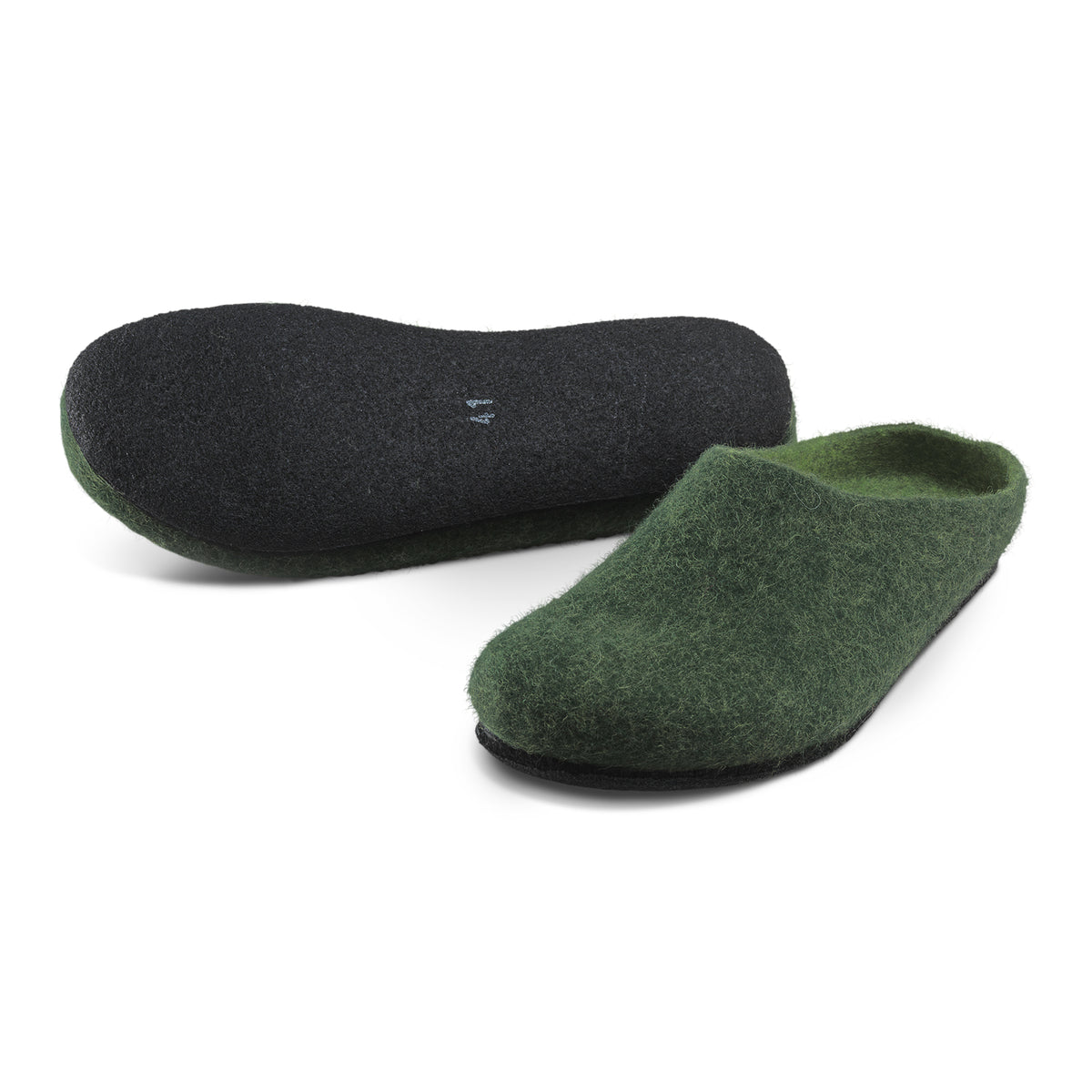 Neuenschwander Hausschuhe Merinowolle grün