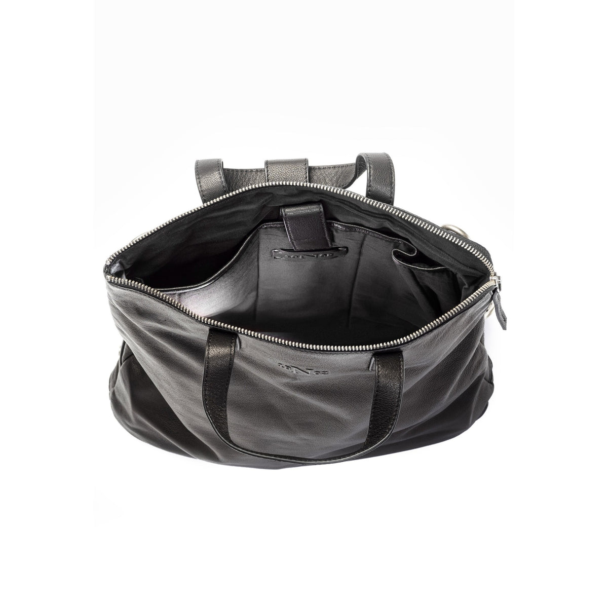 Lederrucksack Dumba, Schwarz