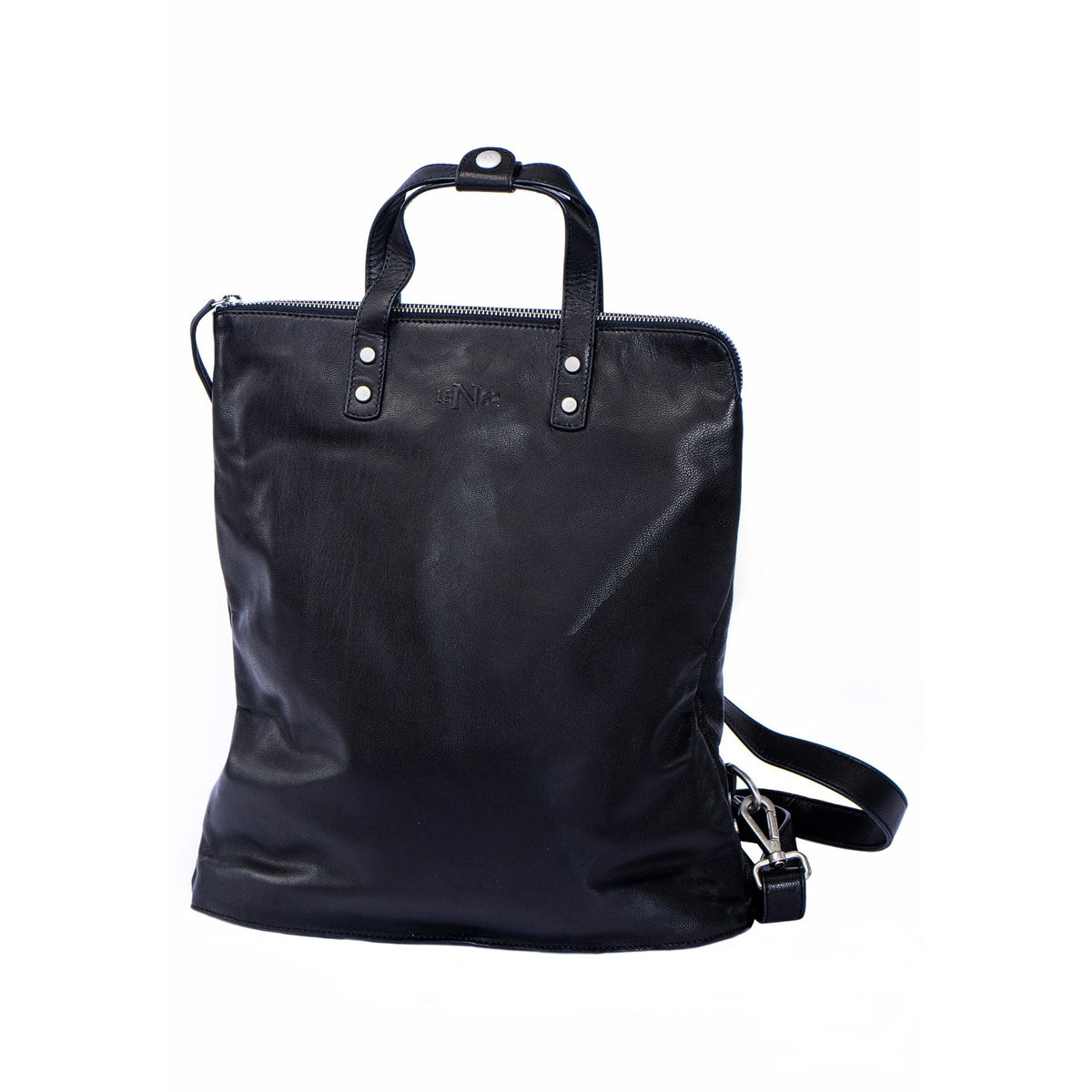 Lederrucksack Dumba, Schwarz